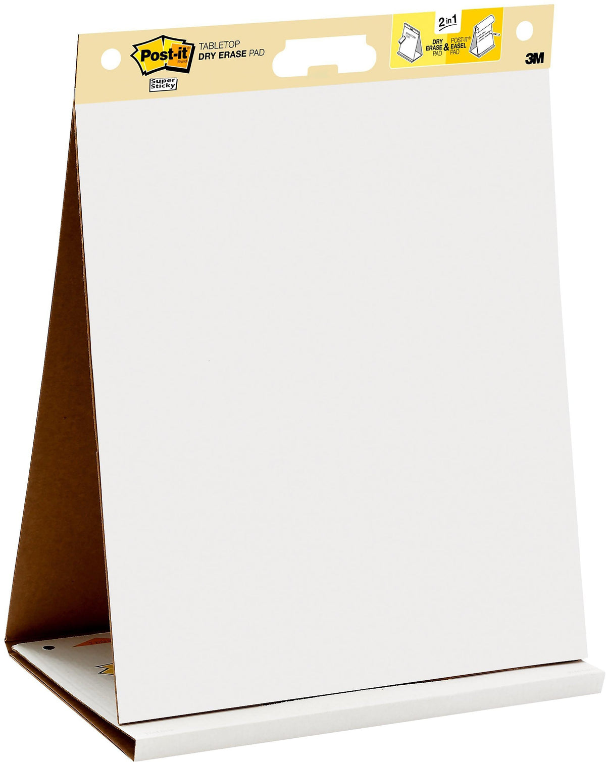 Post-it Super Sticky Tabletop Easel Pad, 20" x 23", 20 Sheets/Pad