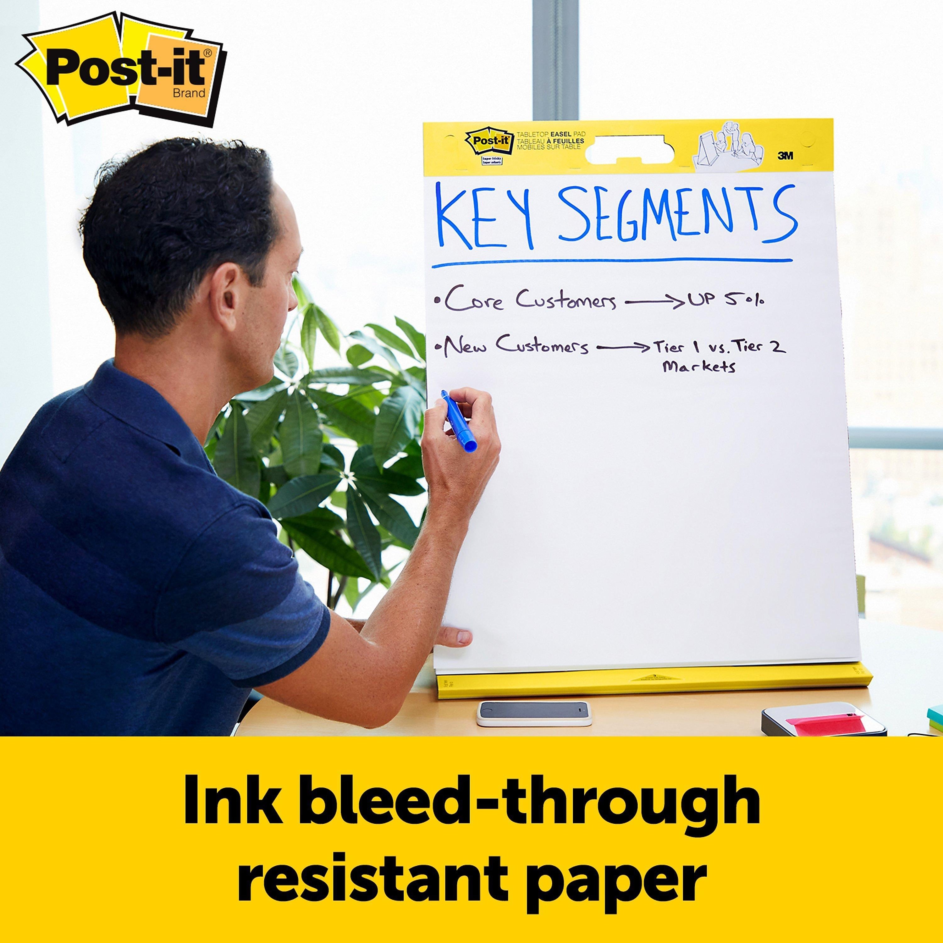 Post-it Super Sticky Tabletop Easel Pad, 20