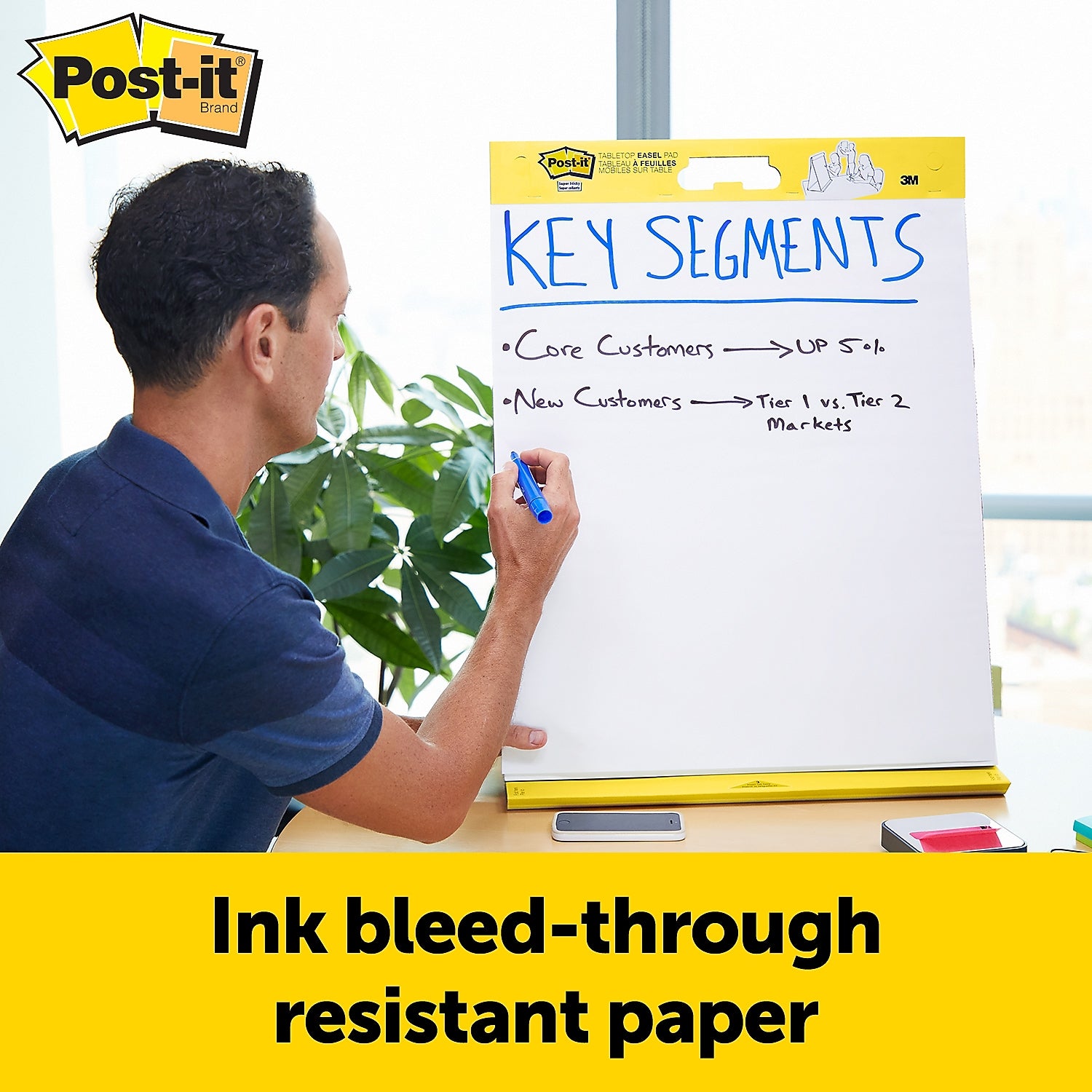 Post-it® Super Sticky Tabletop Easel Pad, 20