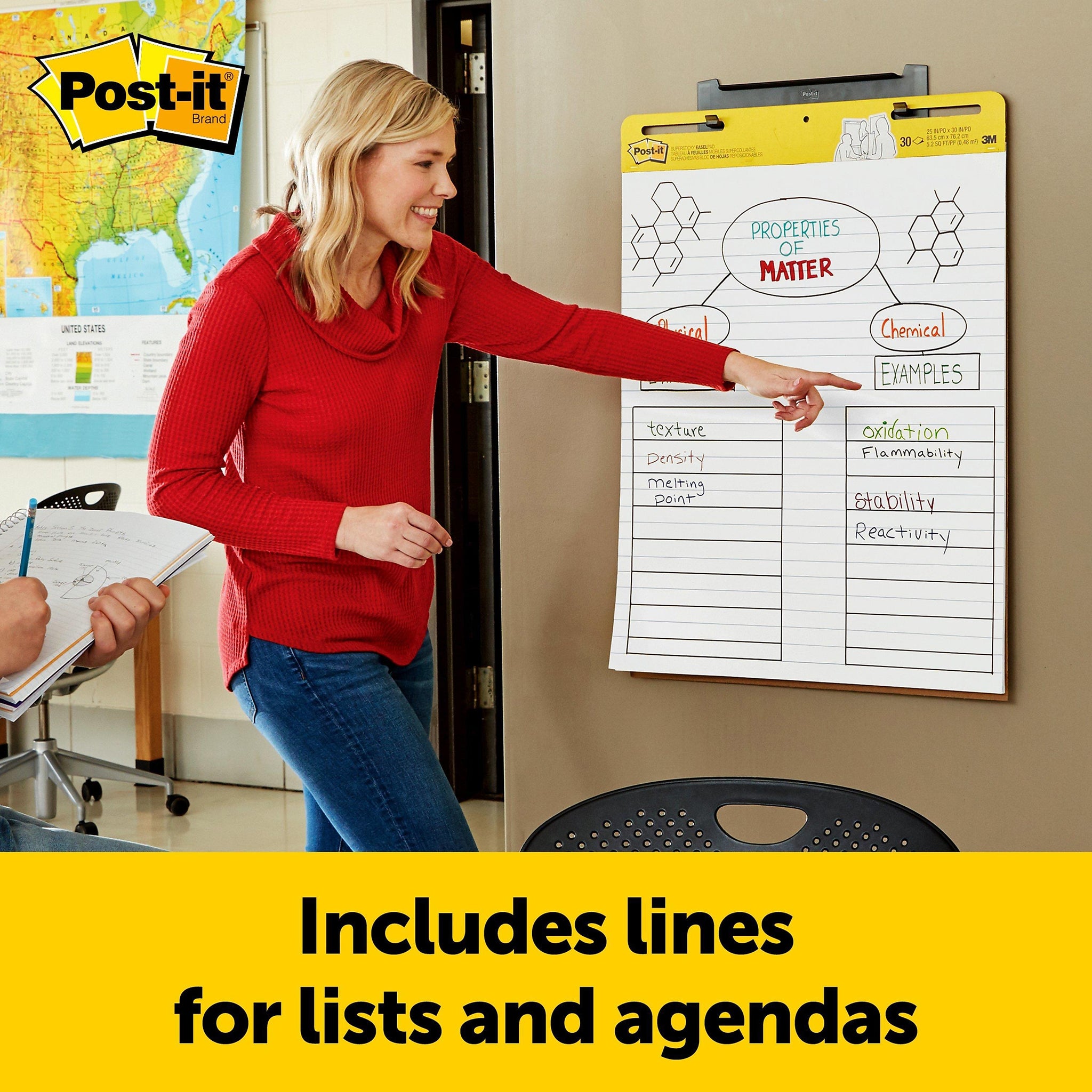 Post-it Super Sticky Wall Easel Pad, 25