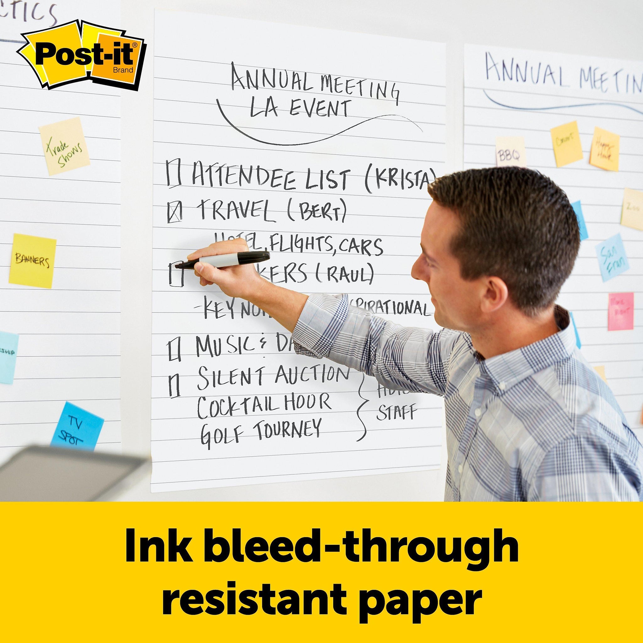 Post-it Super Sticky Wall Easel Pad, 25