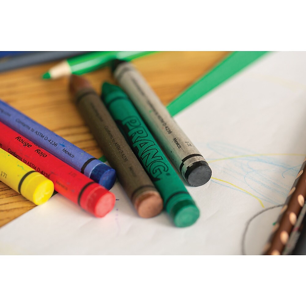 Prang Standard Crayons, Assorted Color, 8/Box