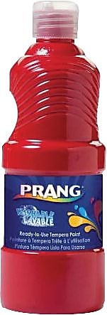 Prang Washable Tempera Paint, Red, 16 oz.