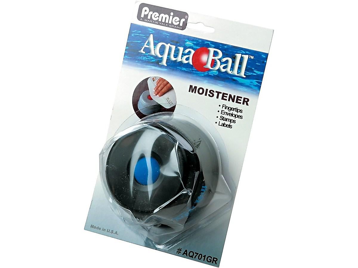 Premier AquaBall Fingertip Moistener, Black
