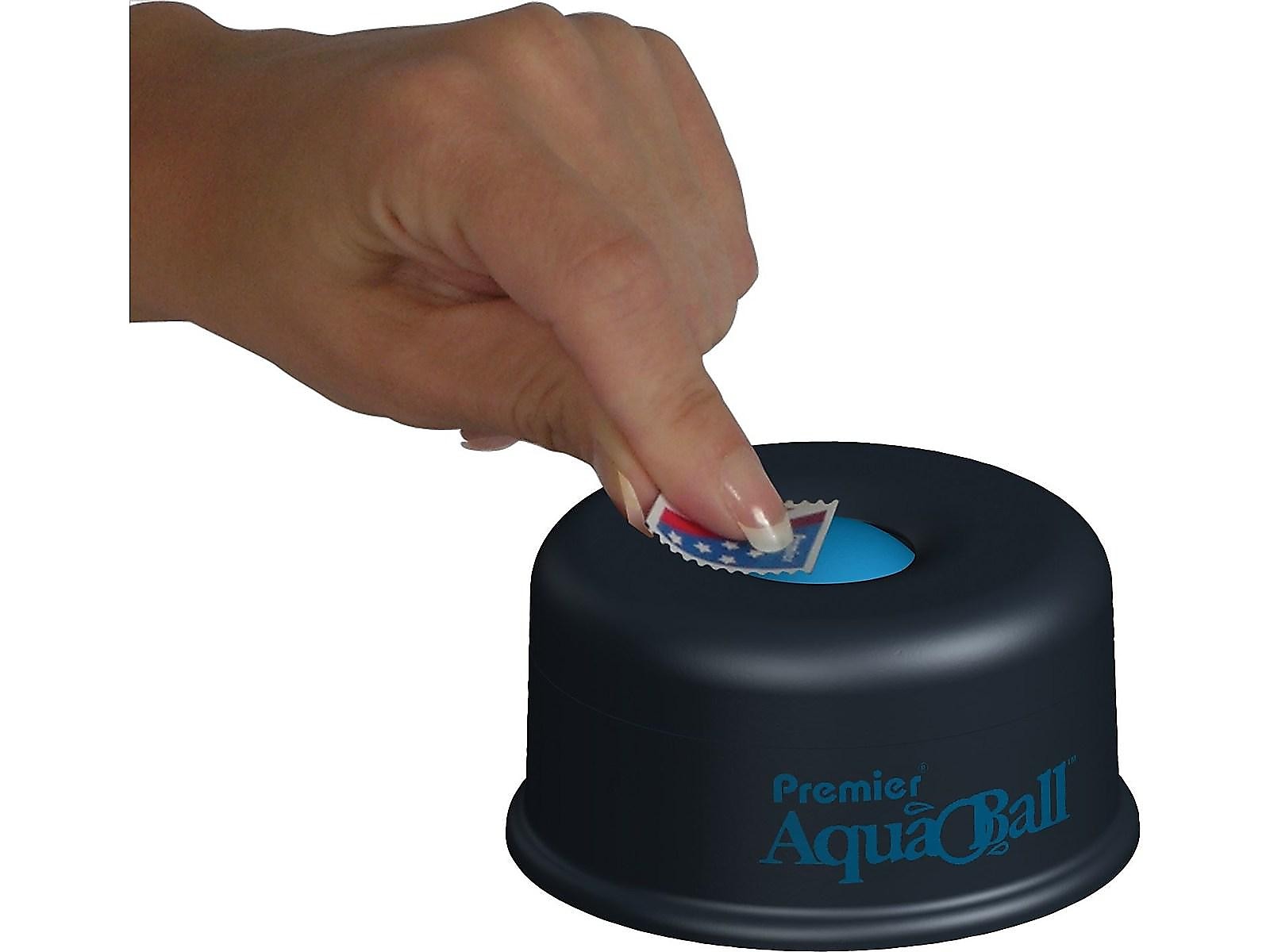 Premier AquaBall Fingertip Moistener, Black