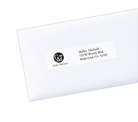 PRES-a-ply Laser/Inkjet Address Labels, 1" x 4", White, 20 Labels/Sheet, 100 Sheets/Box