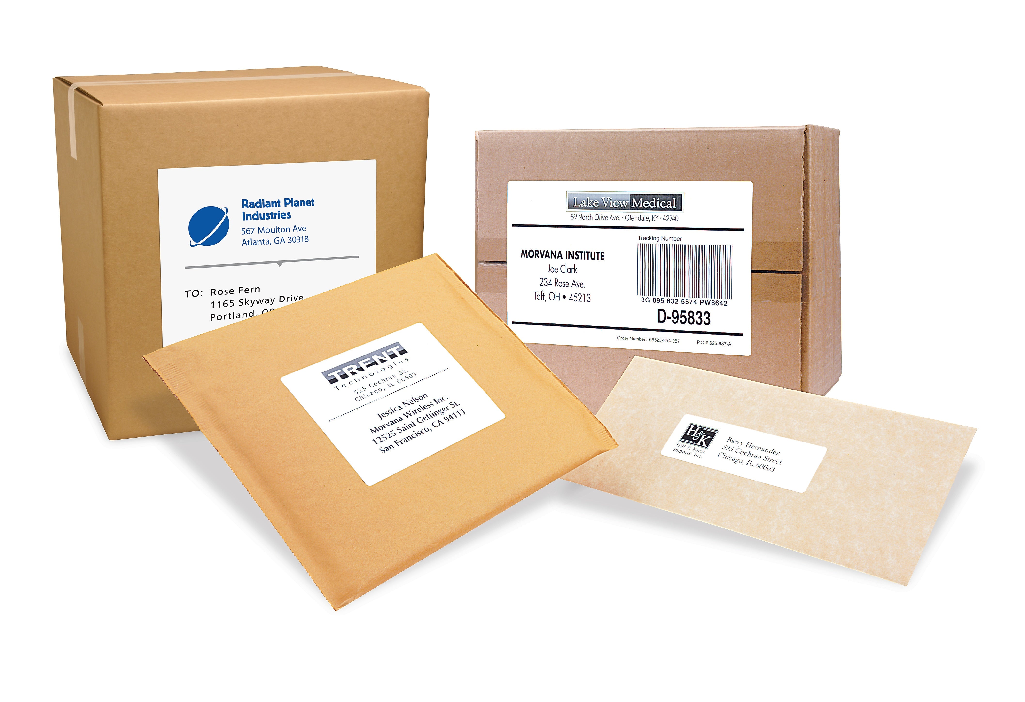 PRES-a-ply Laser/Inkjet Shipping Labels, 3-1/3
