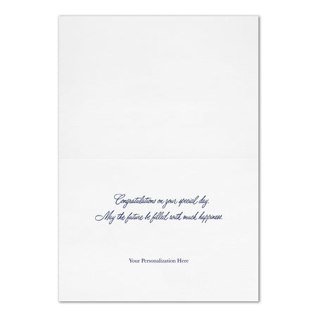 "Prestigious Tribute" Congratulations Card w/ Unlined White Envelope, 25/BX