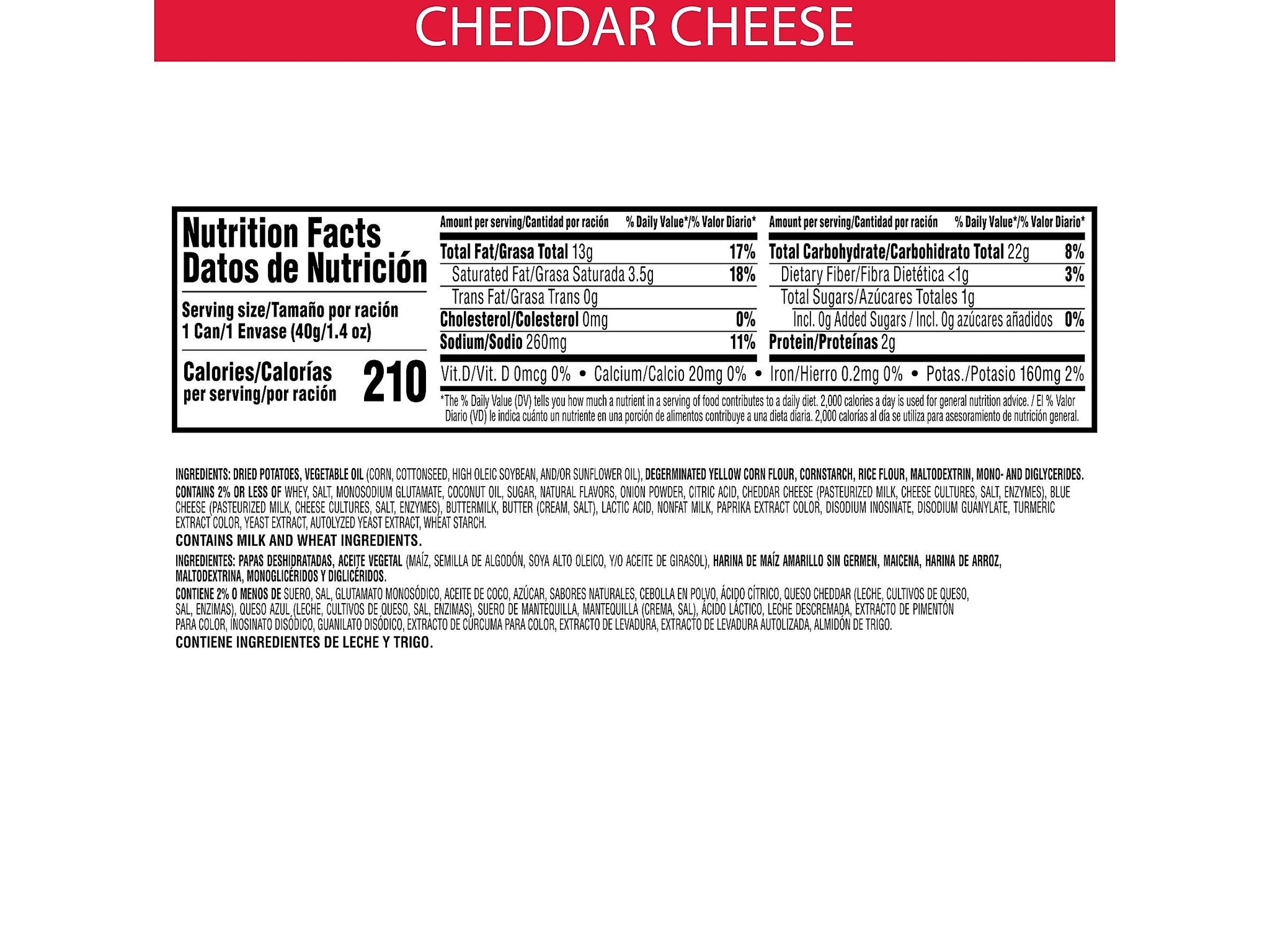 Pringles Grab & Go Cheddar Cheese Crisps, 1.4 oz., 12 Cans/Carton
