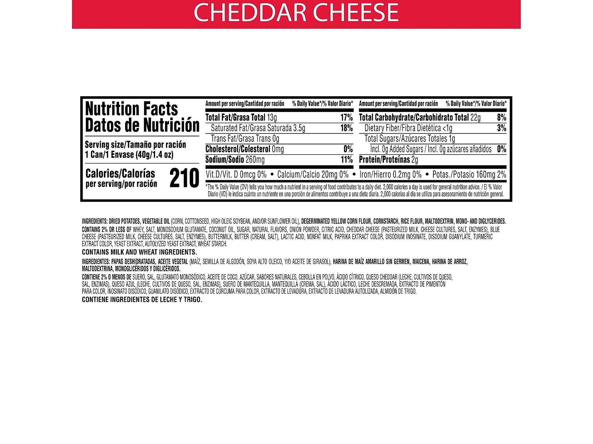 Pringles Grab & Go Cheddar Cheese Crisps, 1.4 oz., 12 Cans/Carton