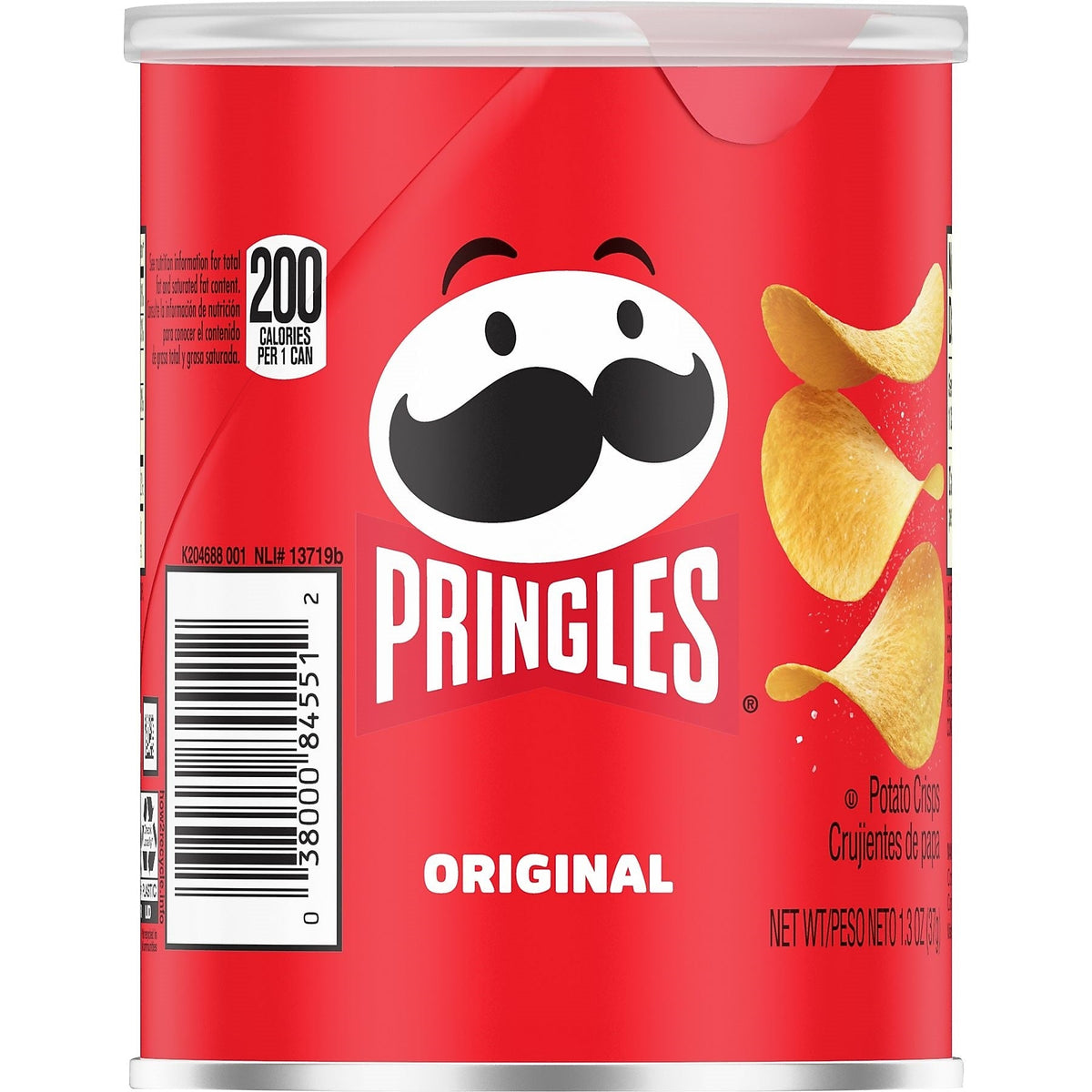 Pringles Grab & Go Original Crisps, 1.3 oz., 12/Box