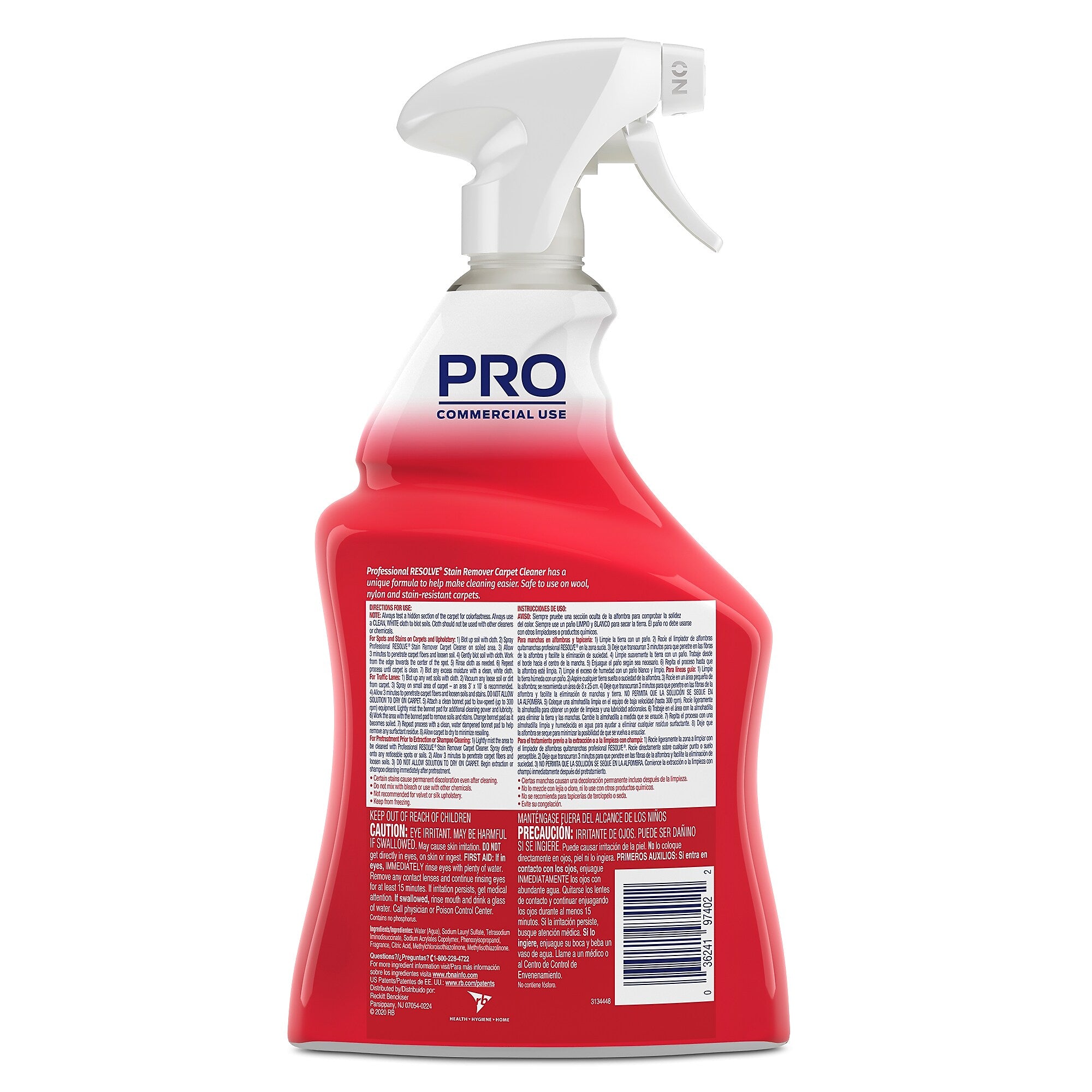 Professional Resolve Spot & Stain Carpet Cleaner, 32 Oz.