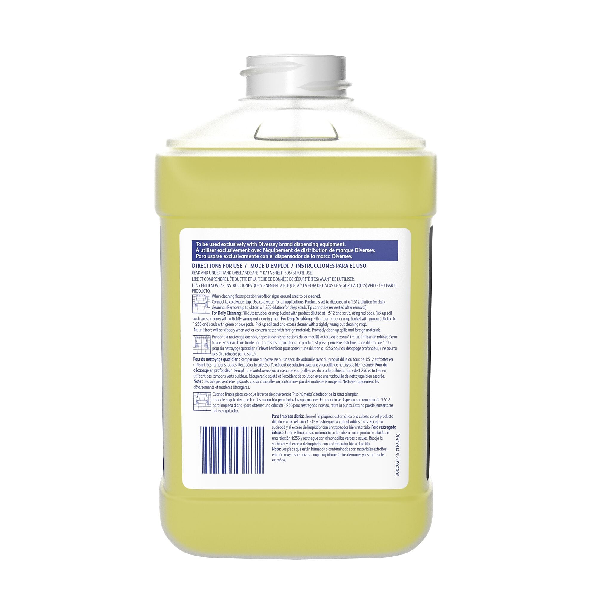 Prominence 66 Hard Floor Cleaner for Diversey J-Fill, Citrus, 2.5 L, 2/Carton