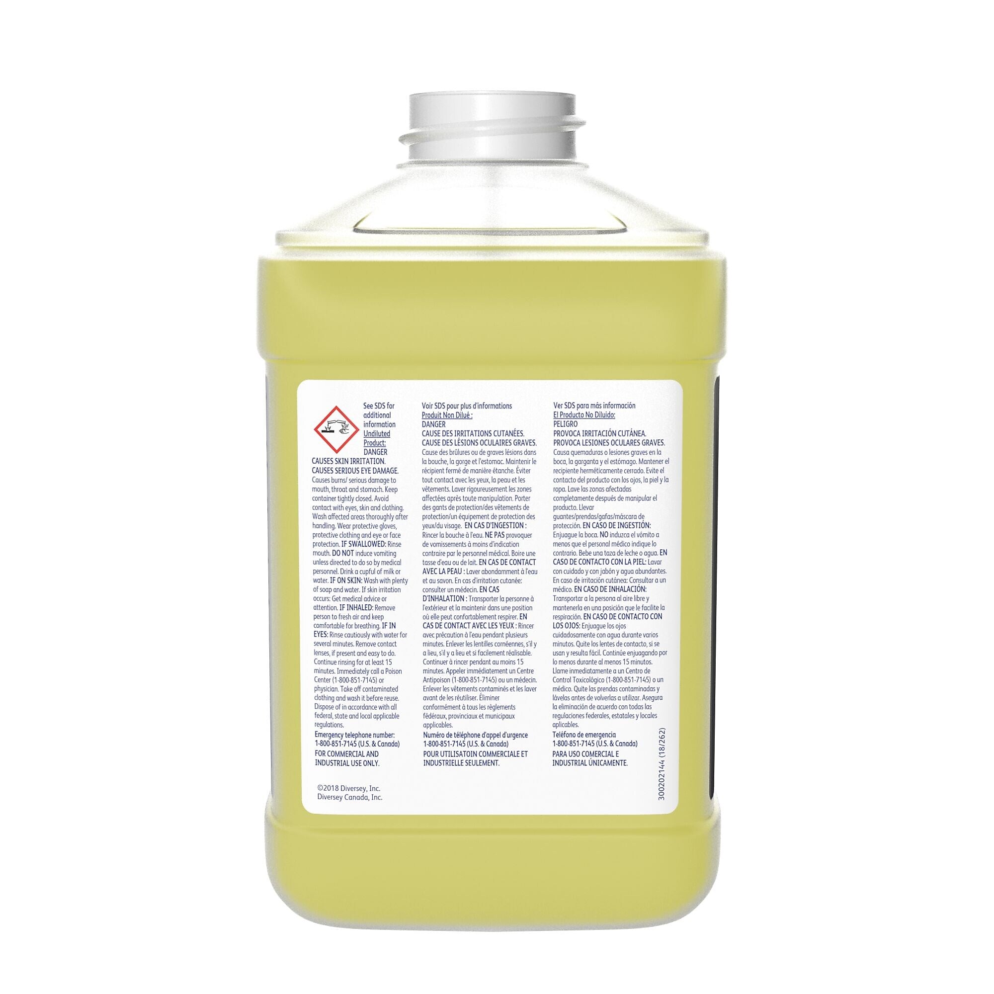 Prominence 66 Hard Floor Cleaner for Diversey J-Fill, Citrus, 2.5 L, 2/Carton