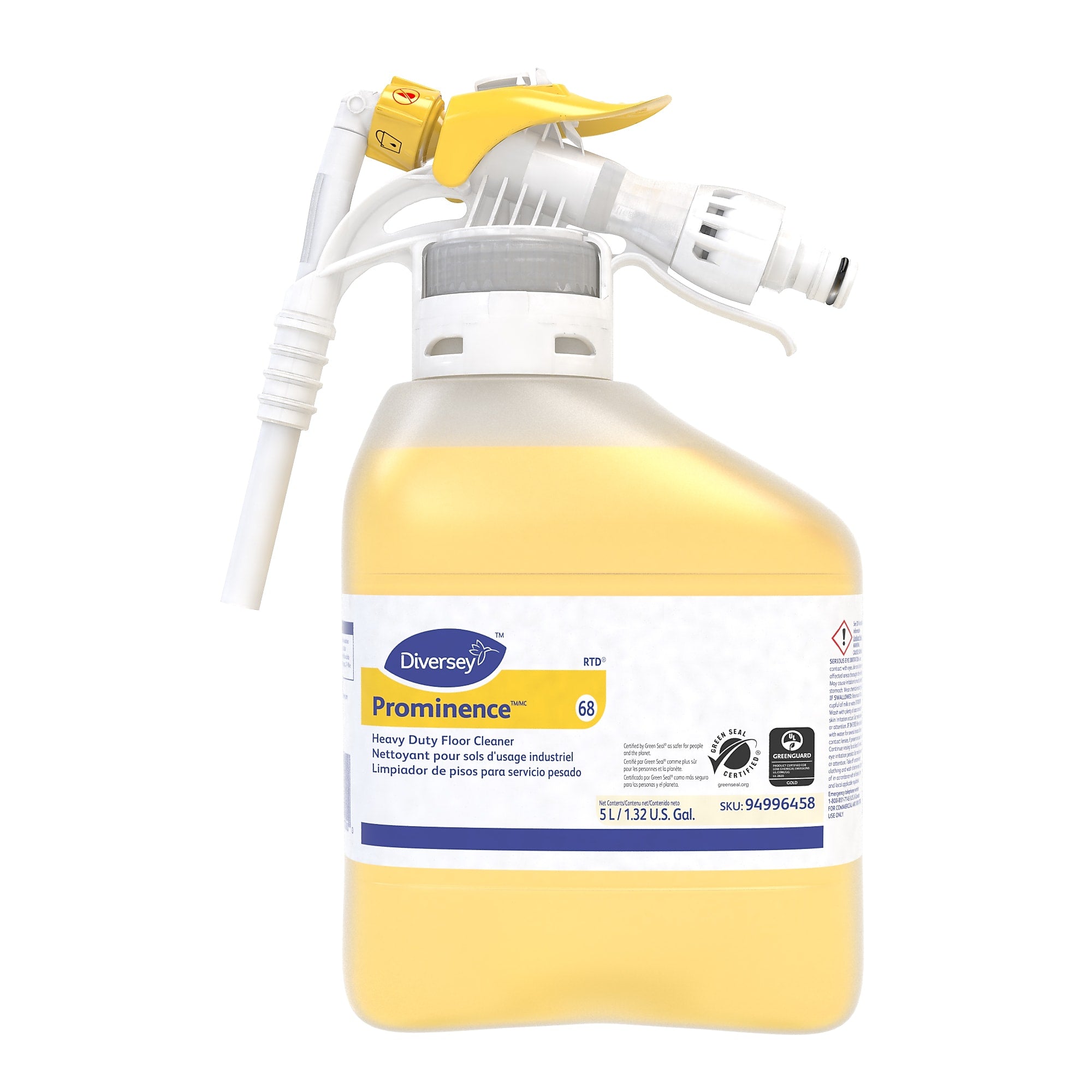 Prominence 66 Hard Floor Cleaner for Diversey RTD, Citrus Scent, 168.96oz.