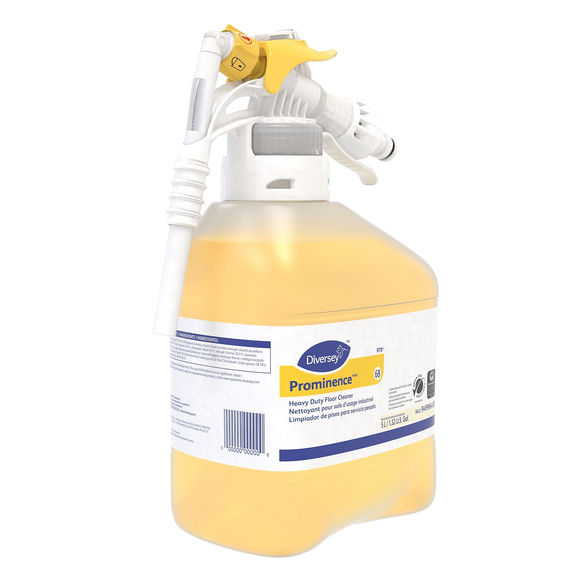 Prominence 66 Hard Floor Cleaner for Diversey RTD, Citrus Scent, 168.96oz.