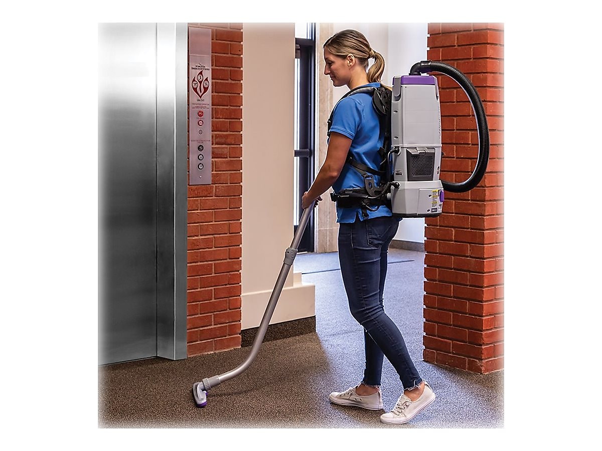 ProTeam GoFree Flex Pro II Cordless Backpack Vacuum, Gray/Purple