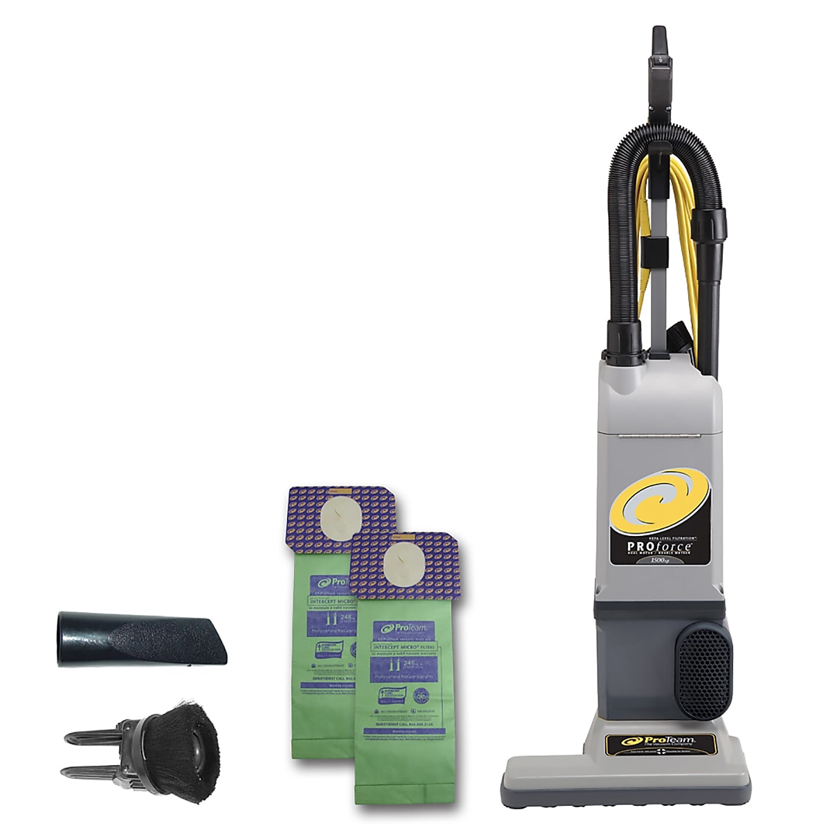 ProTeam ProForce 1500XP Upright Vacuum, Gray