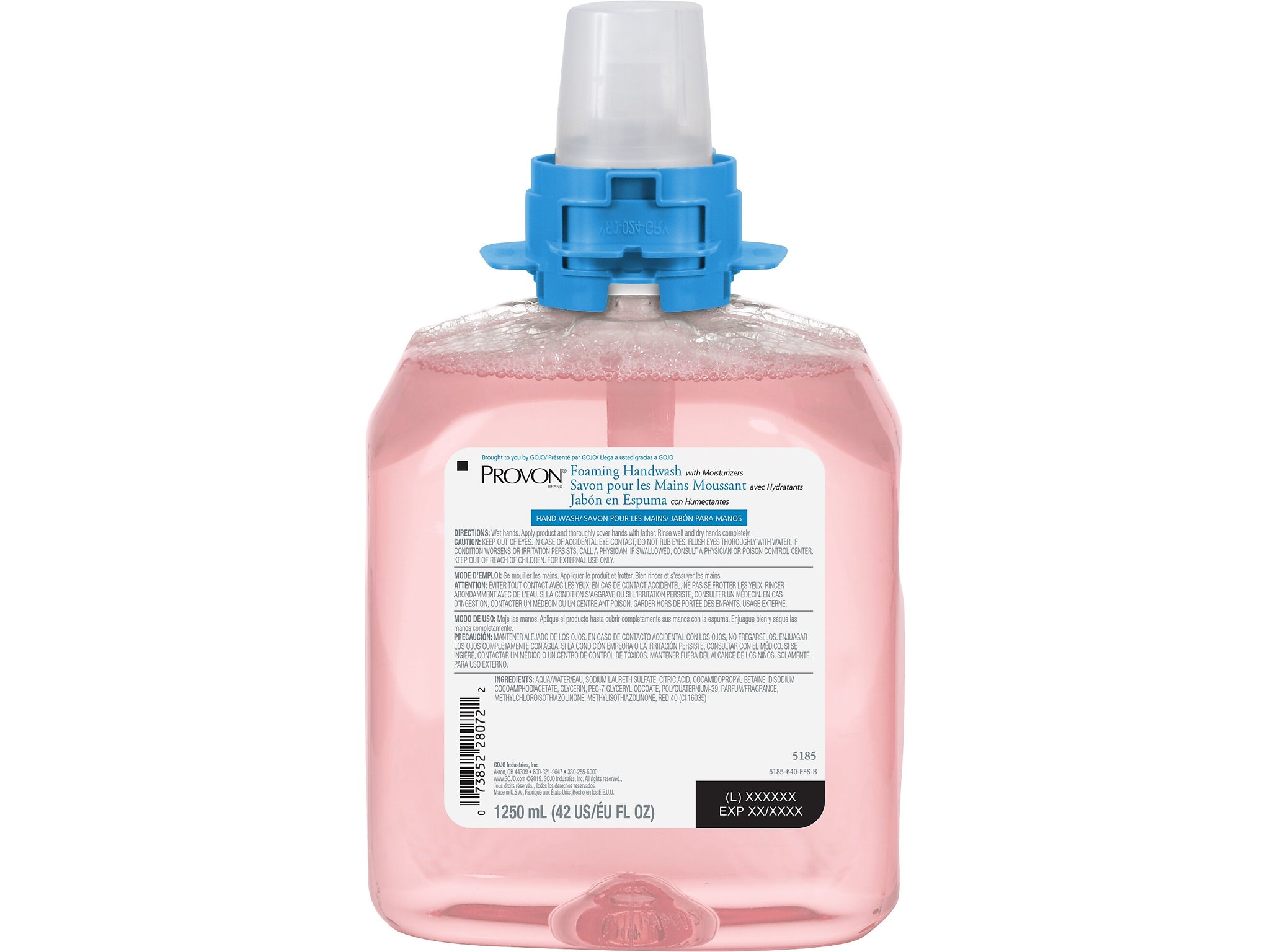 PROVON FMX12 Foaming Hand Soap Refill for FMX Dispenser, Cranberry Scent, 4/Carton