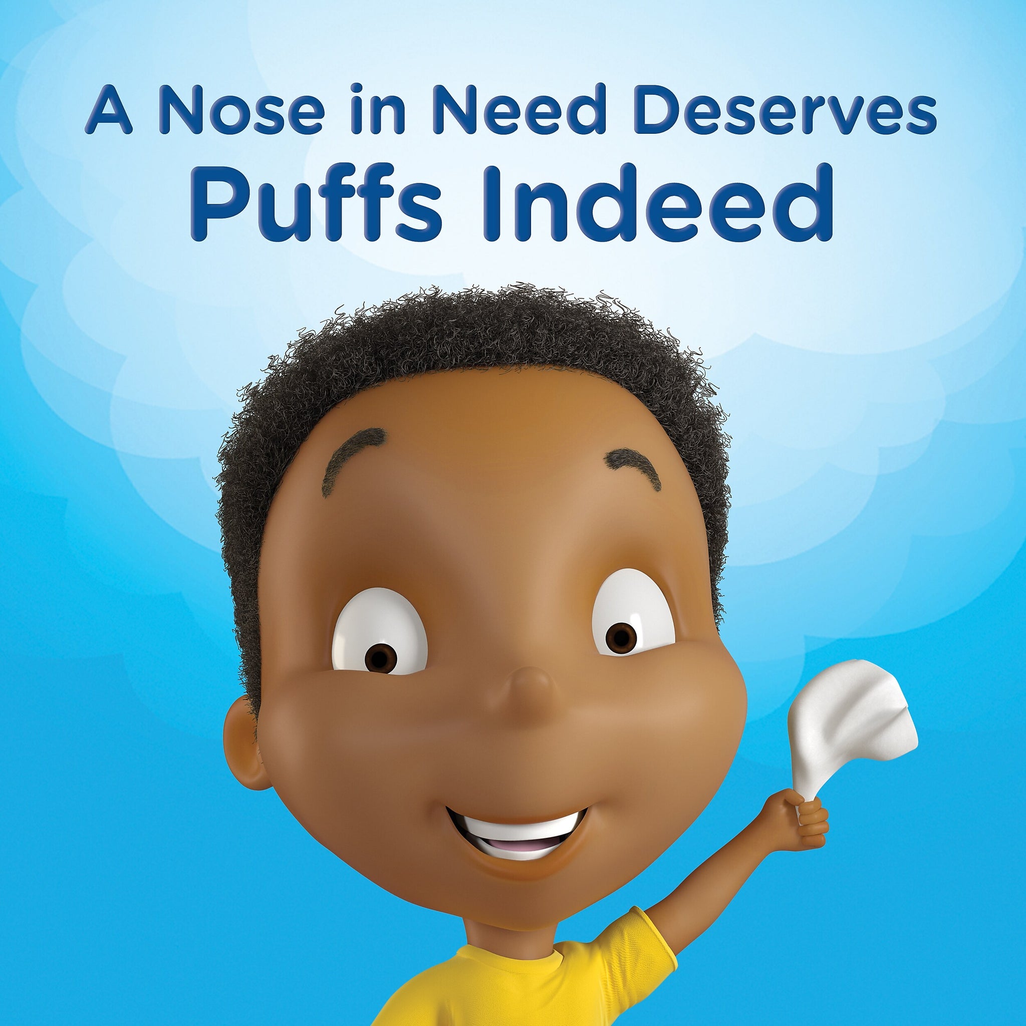 Puffs Basic Facial Tissue, 2-ply, 180 Tissues/Box, 3 Boxes/Pack