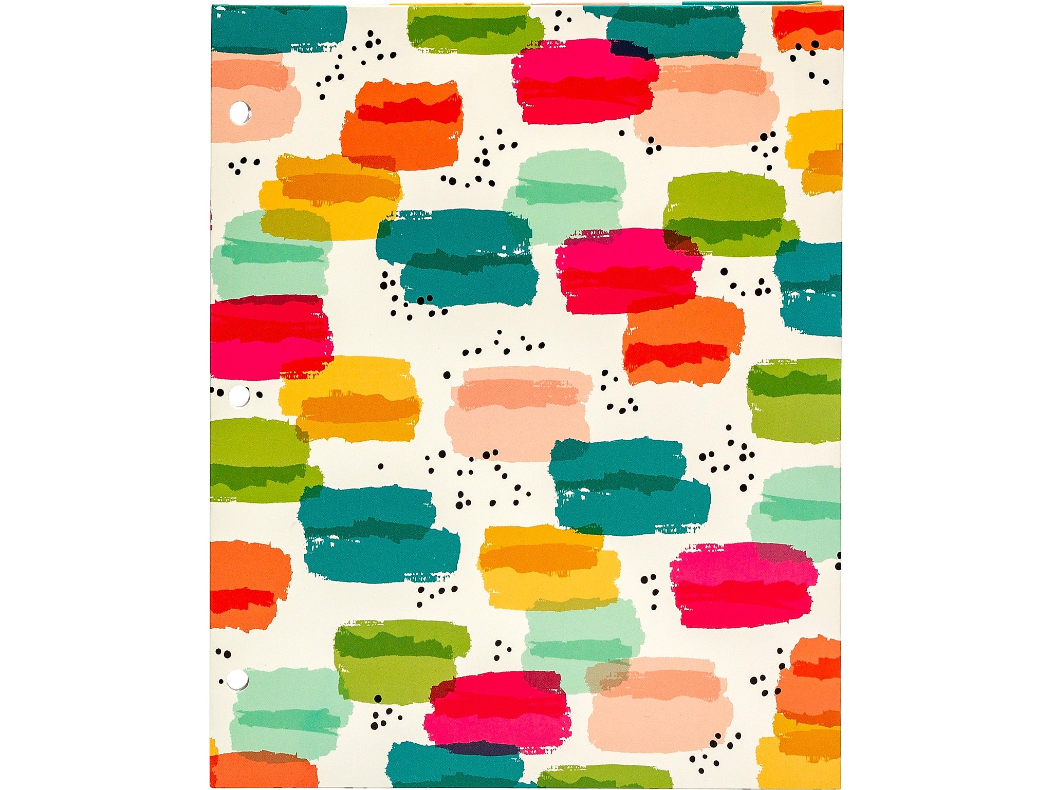 Pukka Pad Carpe Diem Rainbow Color Wash 3-Hole Punched 2-Pocket Portfolio Folders, Assorted Colors, 6/Pack