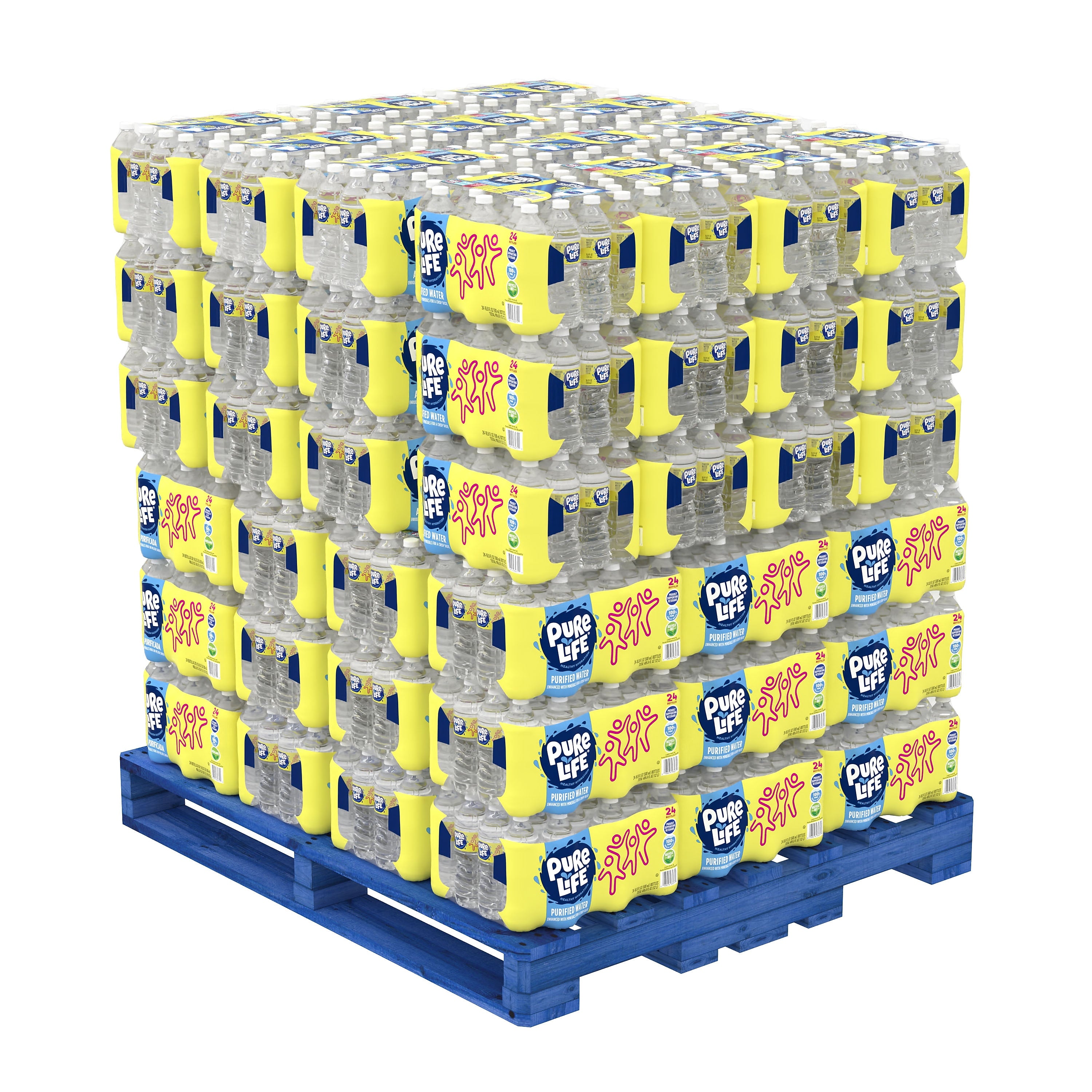Pure Life Purified Bottled Water, 16.9 Fl. oz., 24 Bottles/Case, 78 Cases/Pallet