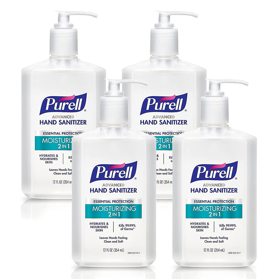 PURELL 2in1 Moisturizing Advanced Gel Hand Sanitizer, 12 oz, 12/Carton