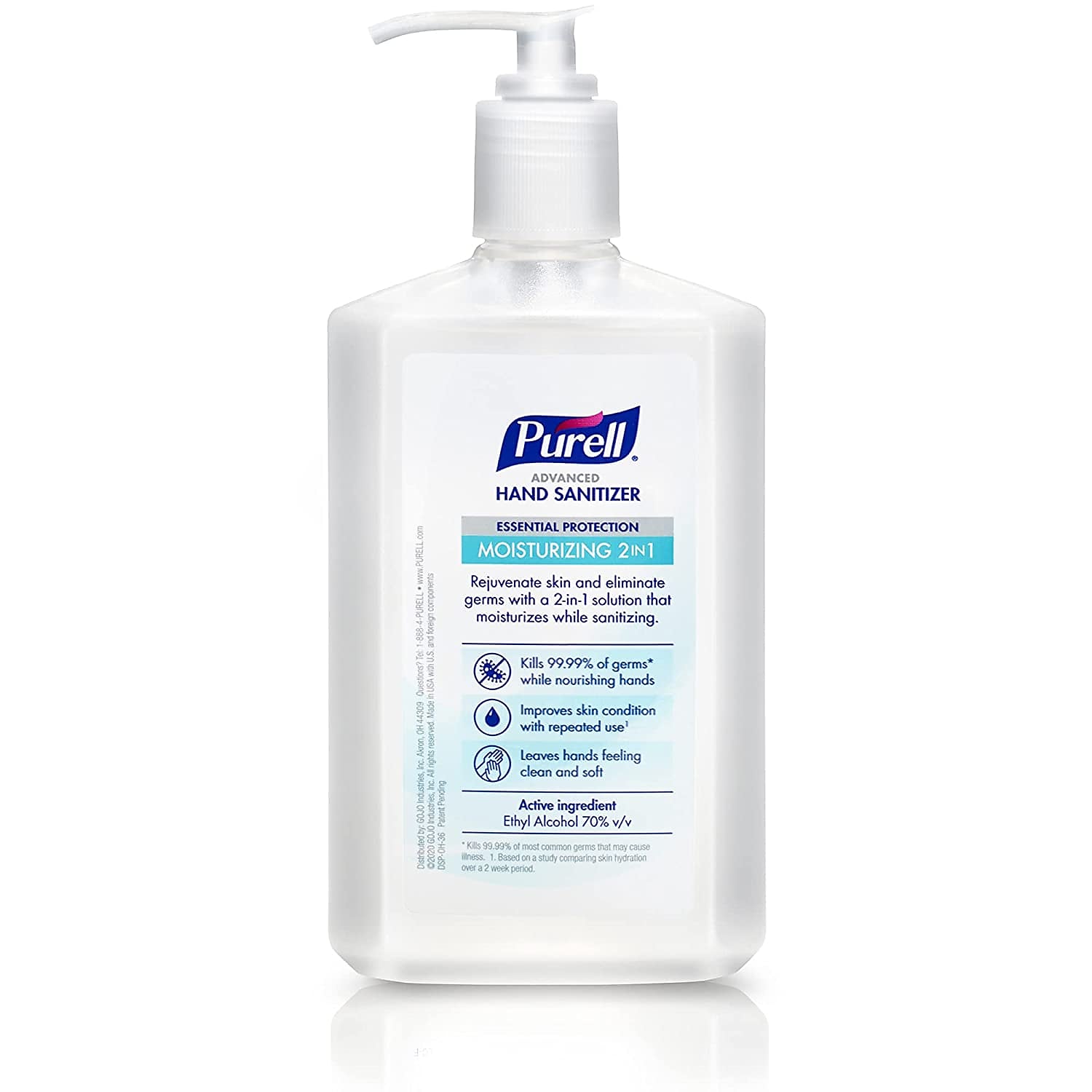 PURELL 2in1 Moisturizing Advanced Gel Hand Sanitizer, 12 oz, 12/Carton