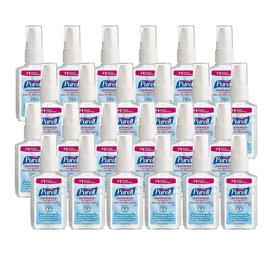 PURELL Advanced 2 oz. Gel Hand Sanitizer, Clean Scent, 24/Carton