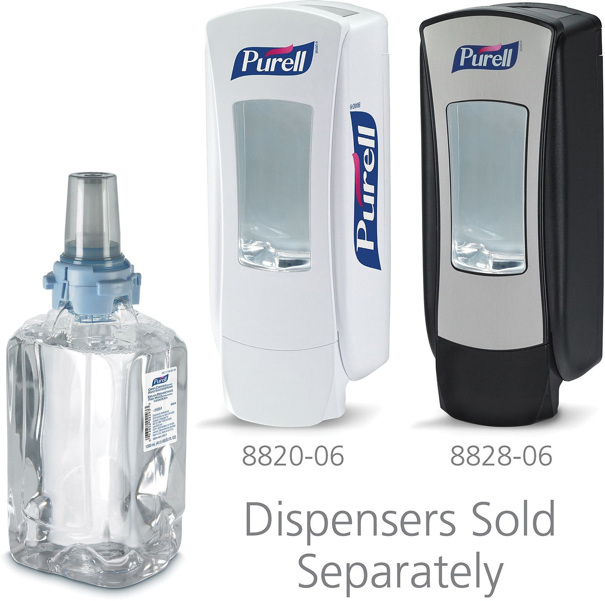 PURELL Advanced 70% Alcohol Foaming Hand Sanitizer Refill for ADX-12 Dispenser, 1200 mL., 3/Carton