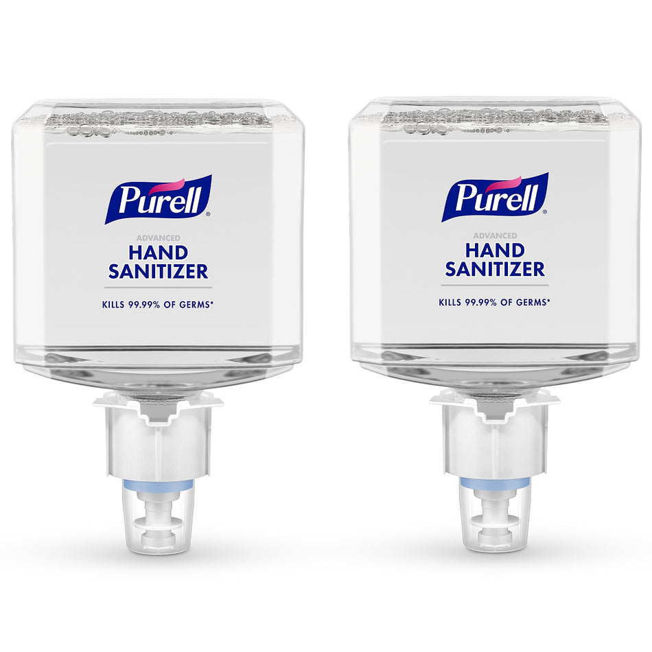 PURELL Advanced 70% Alcohol Foaming Hand Sanitizer Refill for ES6 Dispenser, 1200 mL, 2/Carton