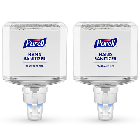 PURELL Advanced 70% Alcohol Foaming Hand Sanitizer Refill for ES8 Dispenser, 1200 mL, 2/Carton