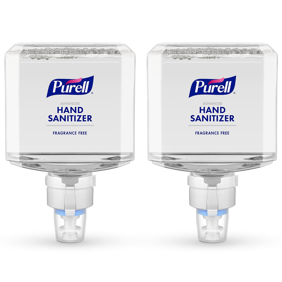 PURELL Advanced 70% Alcohol Foaming Hand Sanitizer Refill for ES8 Dispenser, 1200 mL, 2/Carton