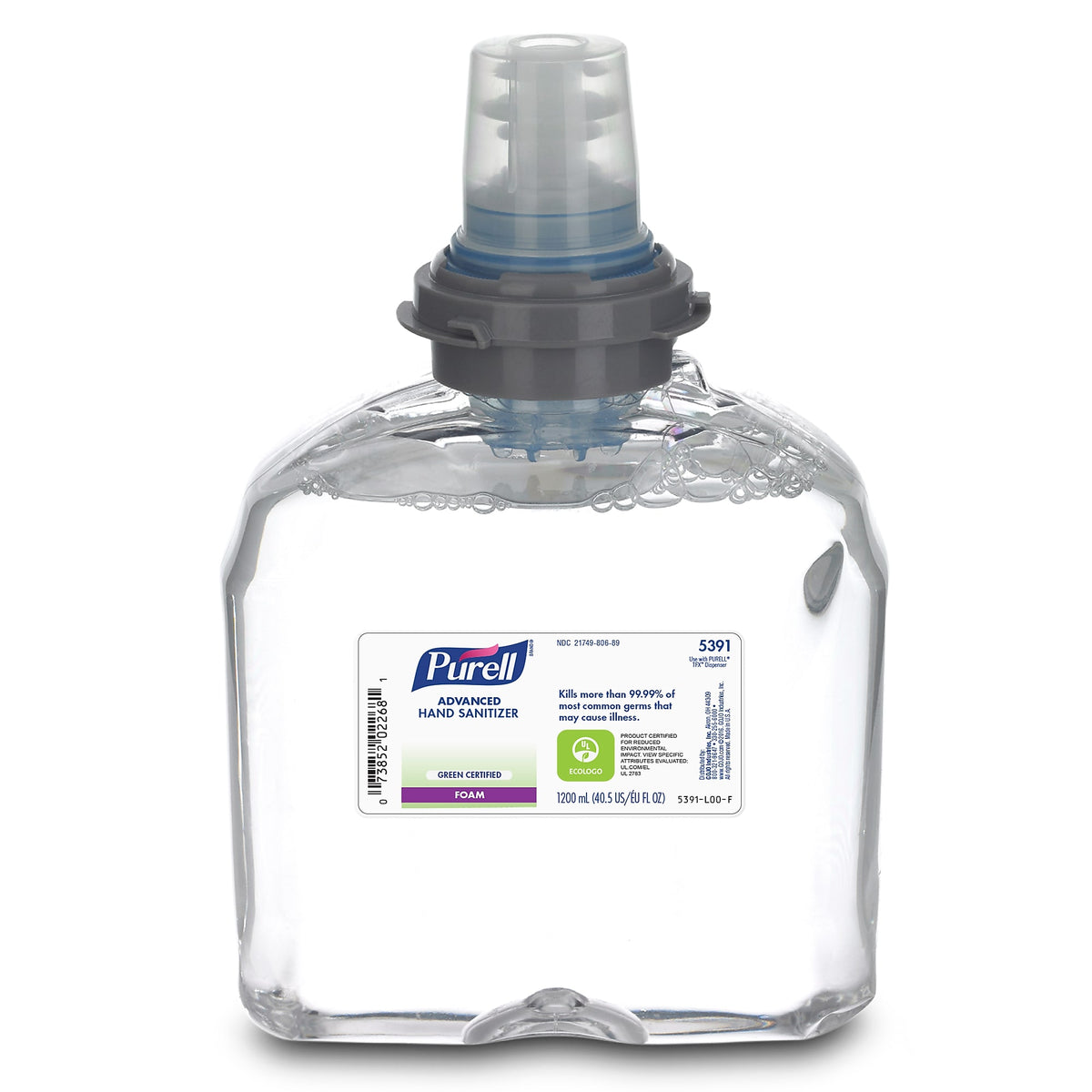 PURELL Advanced 70% Alcohol Foaming Hand Sanitizer Refill for TFX, 1200 mL., 2/Carton