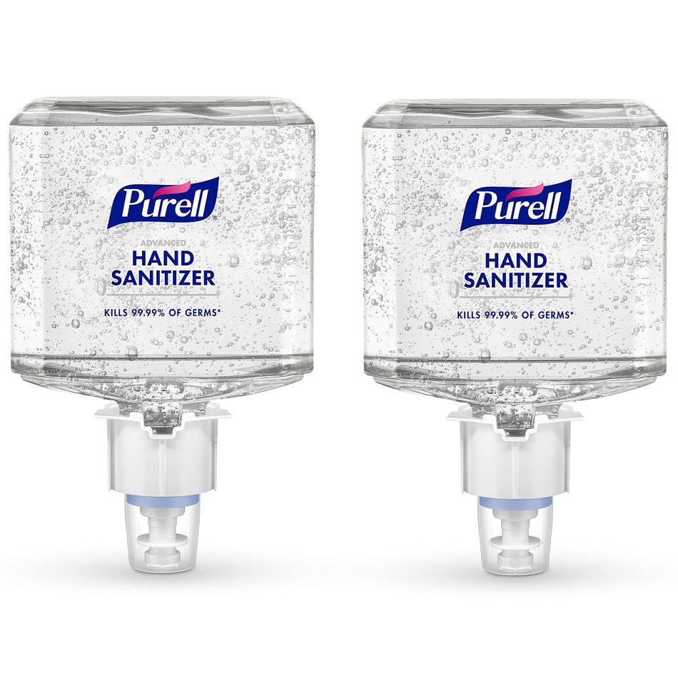 PURELL Advanced 70% Alcohol Gel Hand Sanitizer Refill for ES6 Dispenser, 1200 mL, 2/Carton