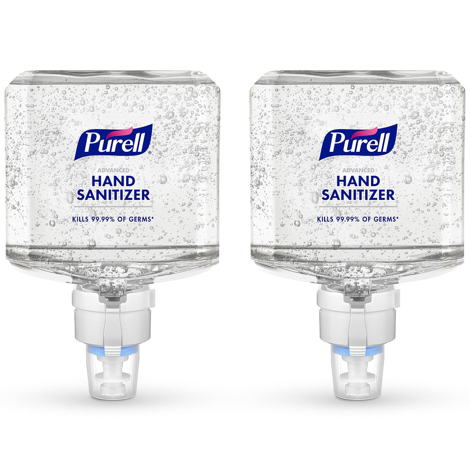 PURELL Advanced 70% Alcohol Gel Hand Sanitizer Refill for ES8 Dispenser, 1200 mL, 2/Carton