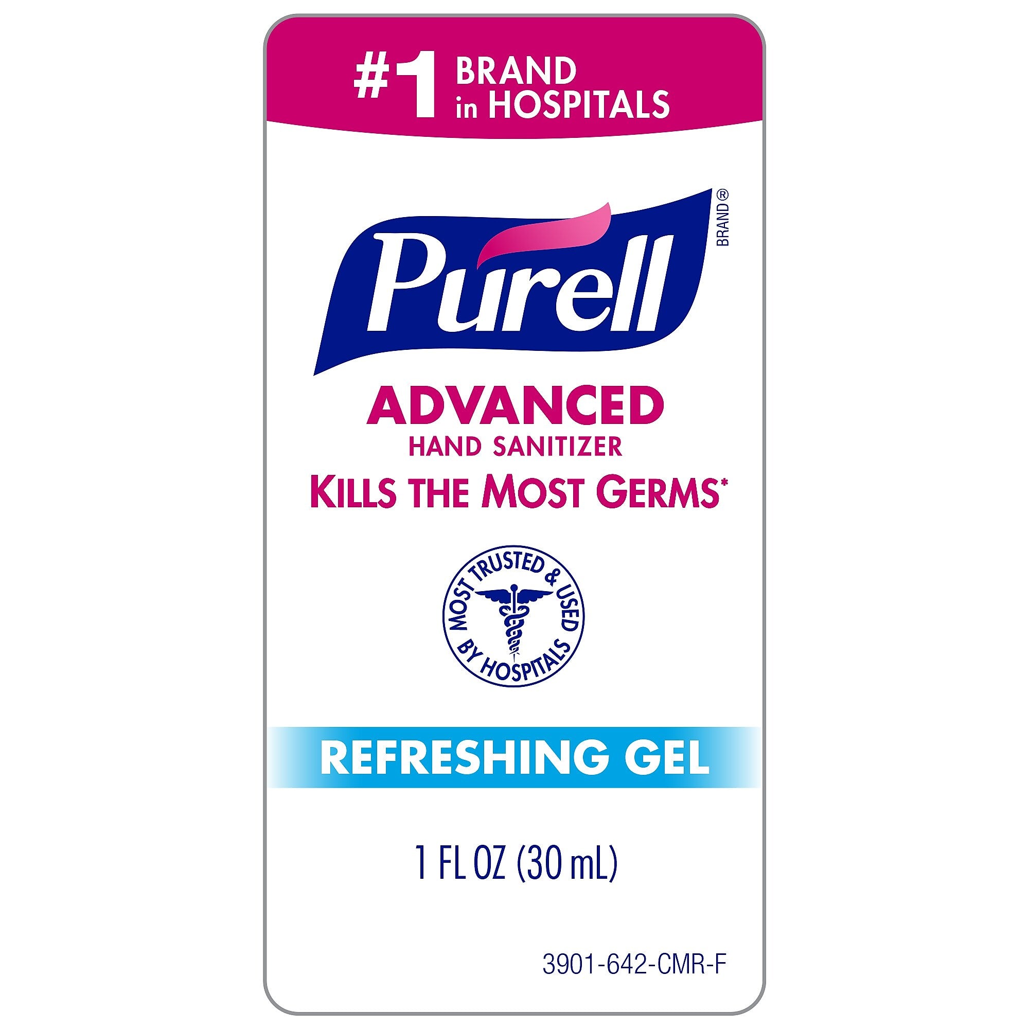 PURELL Advanced Gel Hand Sanitizer, Clean Scent, 1 oz., 36/Carton