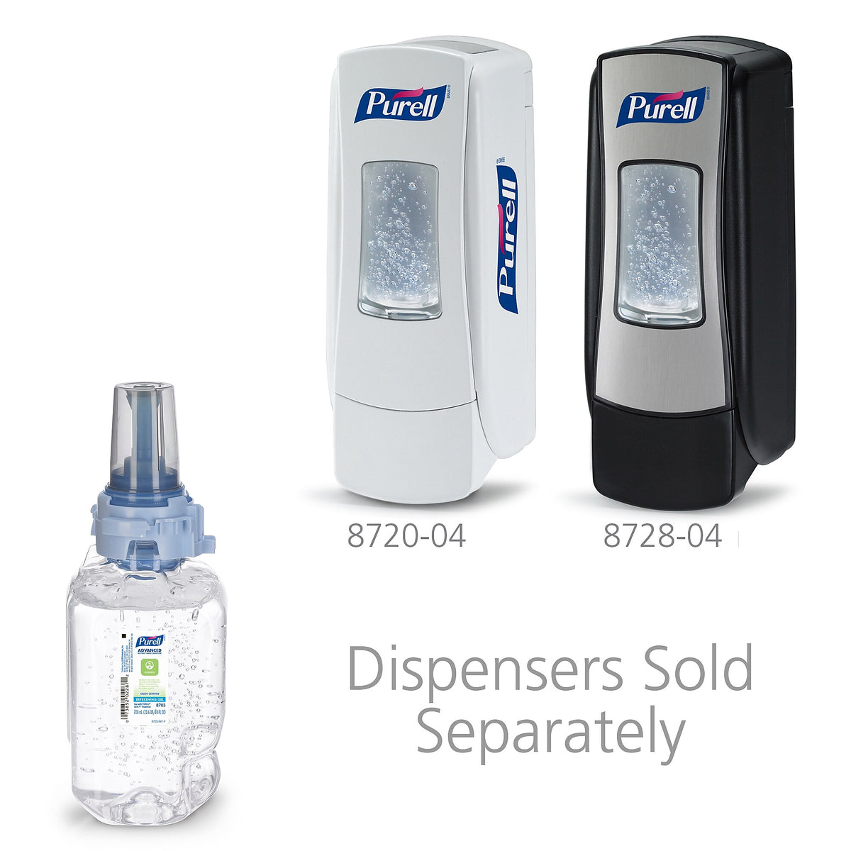 PURELL Advanced Gel Hand Sanitizer Refill for ADX Dispenser, 700 mL., 4/Carton