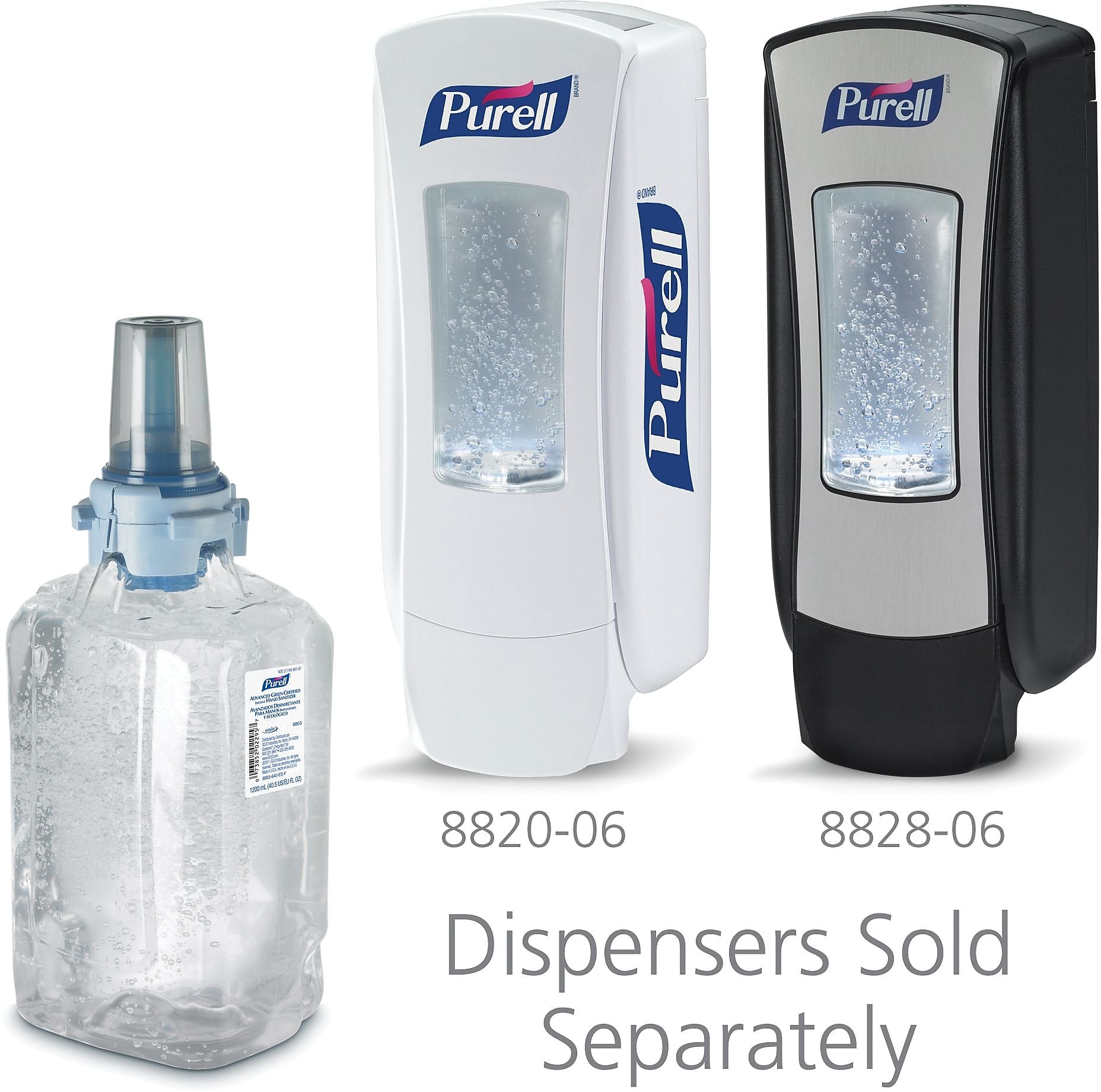 PURELL Advanced Green Certified 70% Alcohol Gel Hand Sanitizer Refill for ADX Dispenser, 1200 mL., 3/Carton