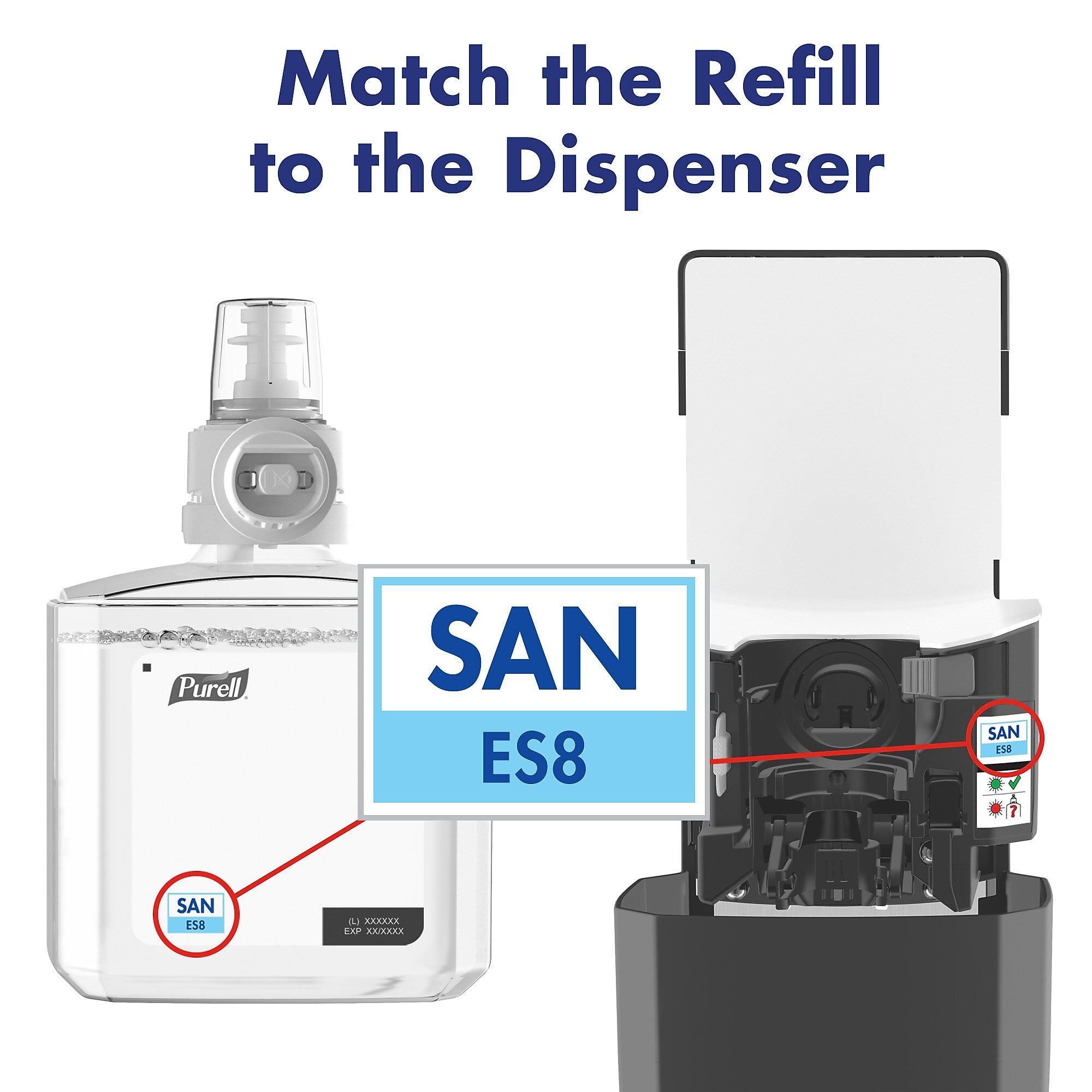 PURELL Advanced Hand Sanitizer Gel Refill for PURELL ES8 Automatic Dispenser, 1200 mL, 2/Carton