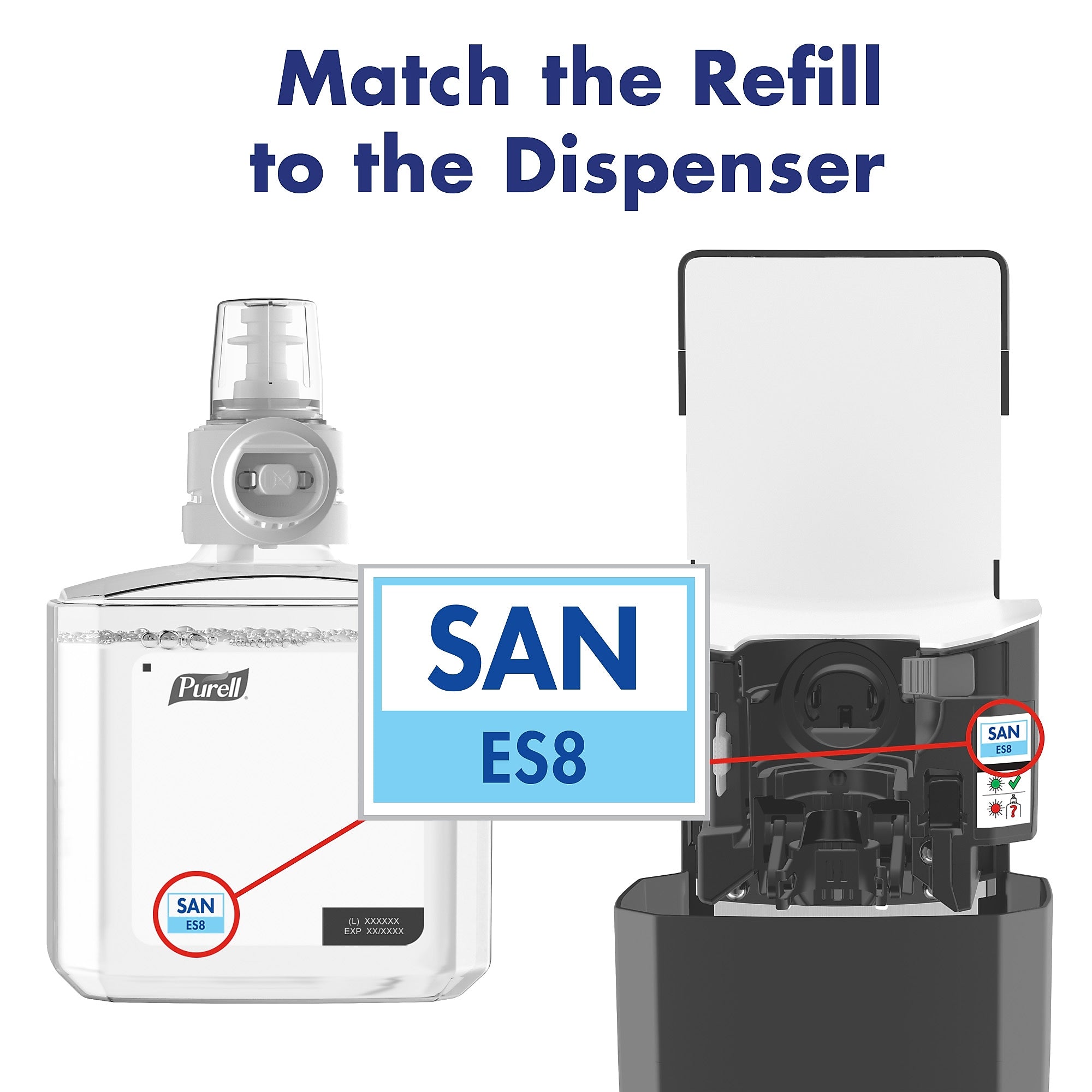 PURELL Advanced Hand Sanitizer Gel Refill for PURELL ES8 Automatic Dispenser, 1200 mL, 2/Carton