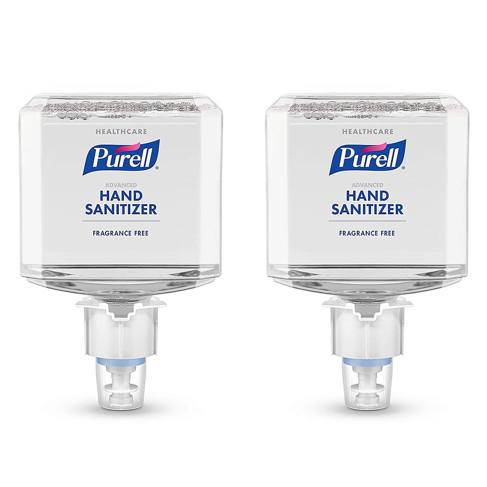 PURELL Advanced Hand Sanitizer Gentle & Free Foam Refill for PURELL ES4 Manual Hand Sanitizer Dispenser, 1200 mL, 2/CT