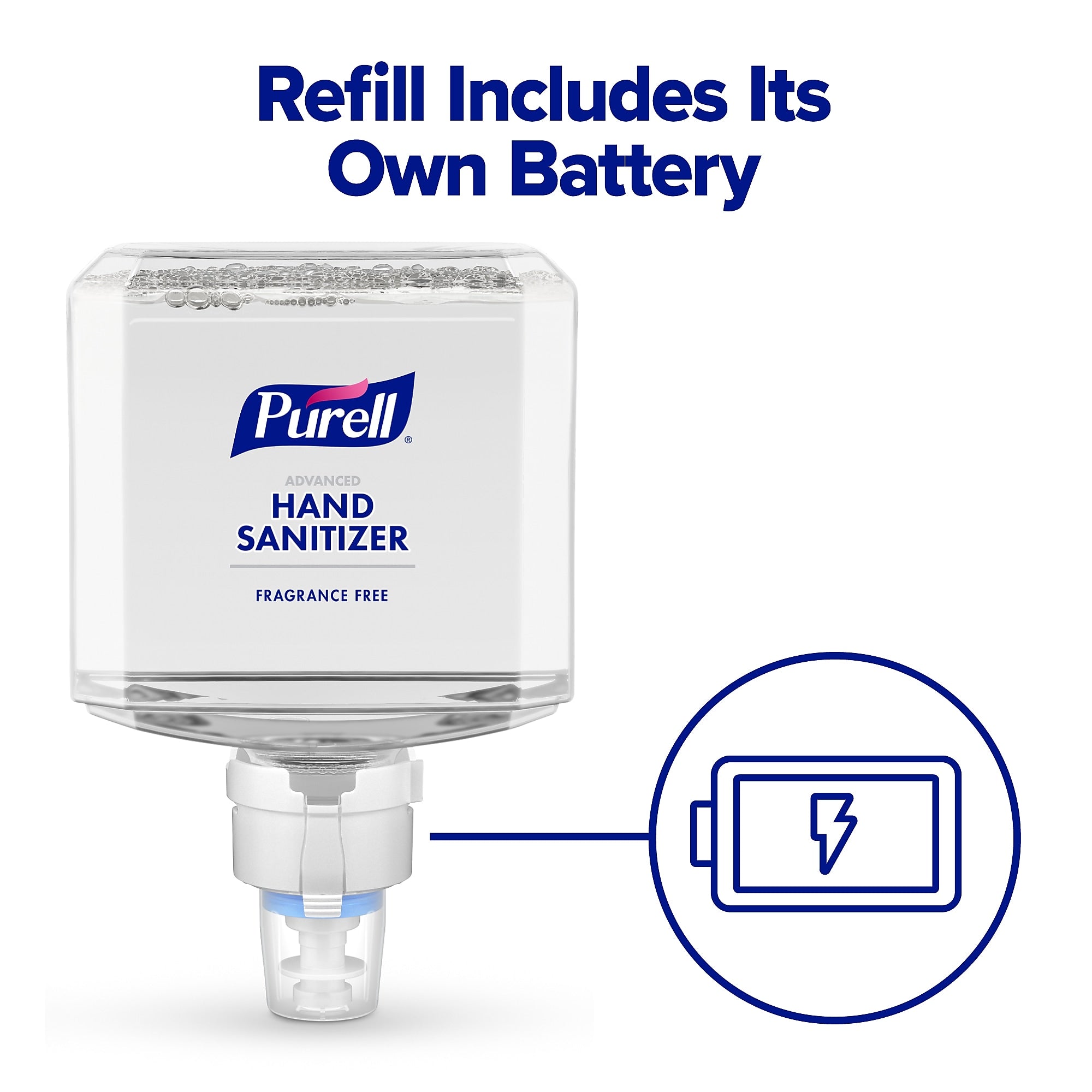 PURELL Advanced Hand Sanitizer Gentle & Free Foam Refill for PURELL ES8 Automatic Dispenser, 1200 mL, 2/Carton