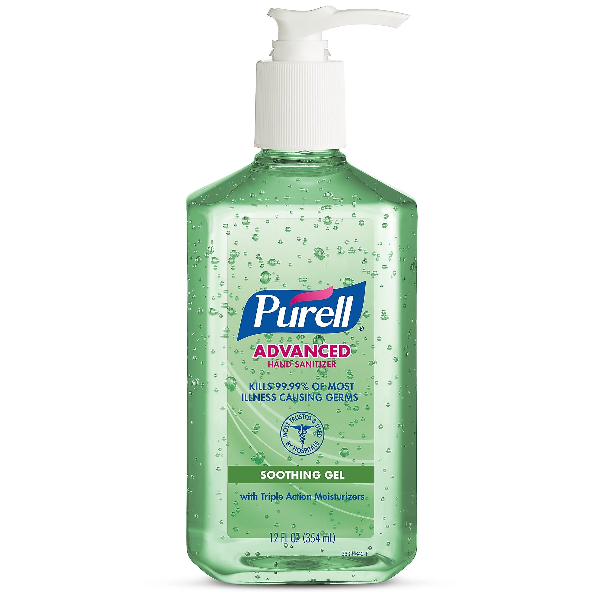 PURELL Advanced Hand Sanitizer Soothing Gel, Fresh Scent, 12 oz.