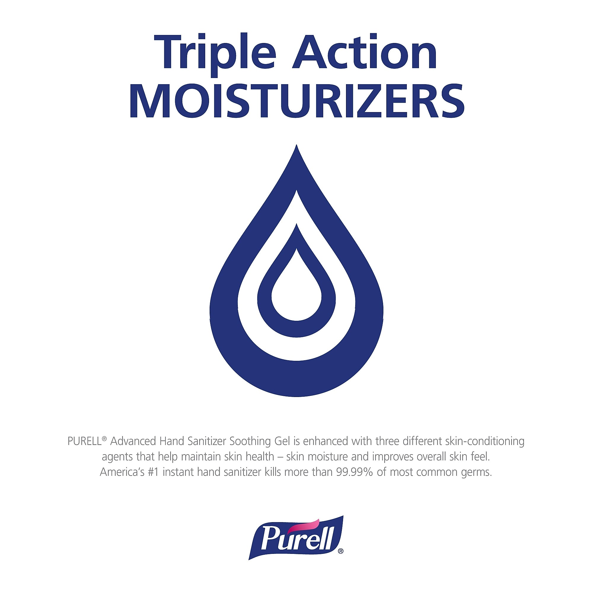 PURELL Advanced Hand Sanitizer Soothing Gel, Fresh Scent, 12 oz.