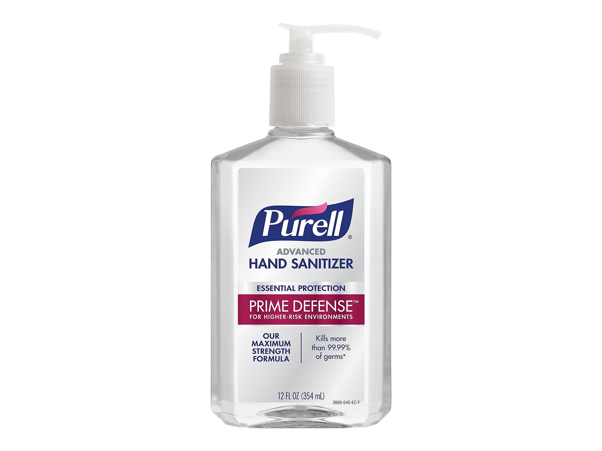 PURELL Advanced Prime Defense 85% Alcohol Gel Hand Sanitizer, 12 oz., 12/Carton