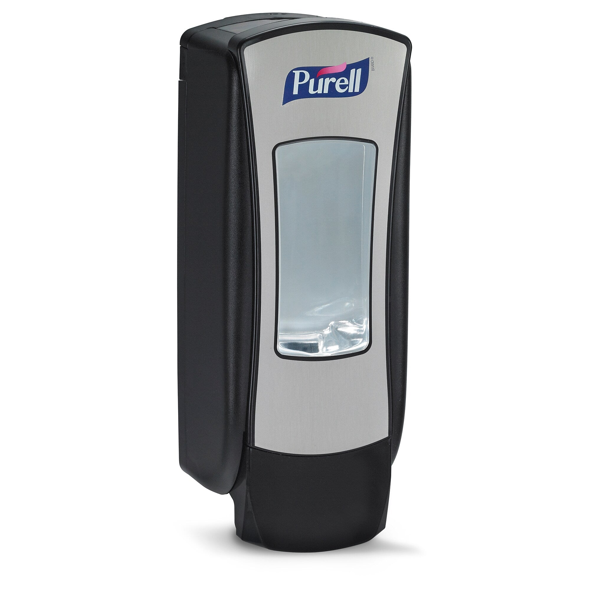 PURELL ADX 12 Wall Mounted Hand Sanitizer Dispenser, Black/Brushed Chrome