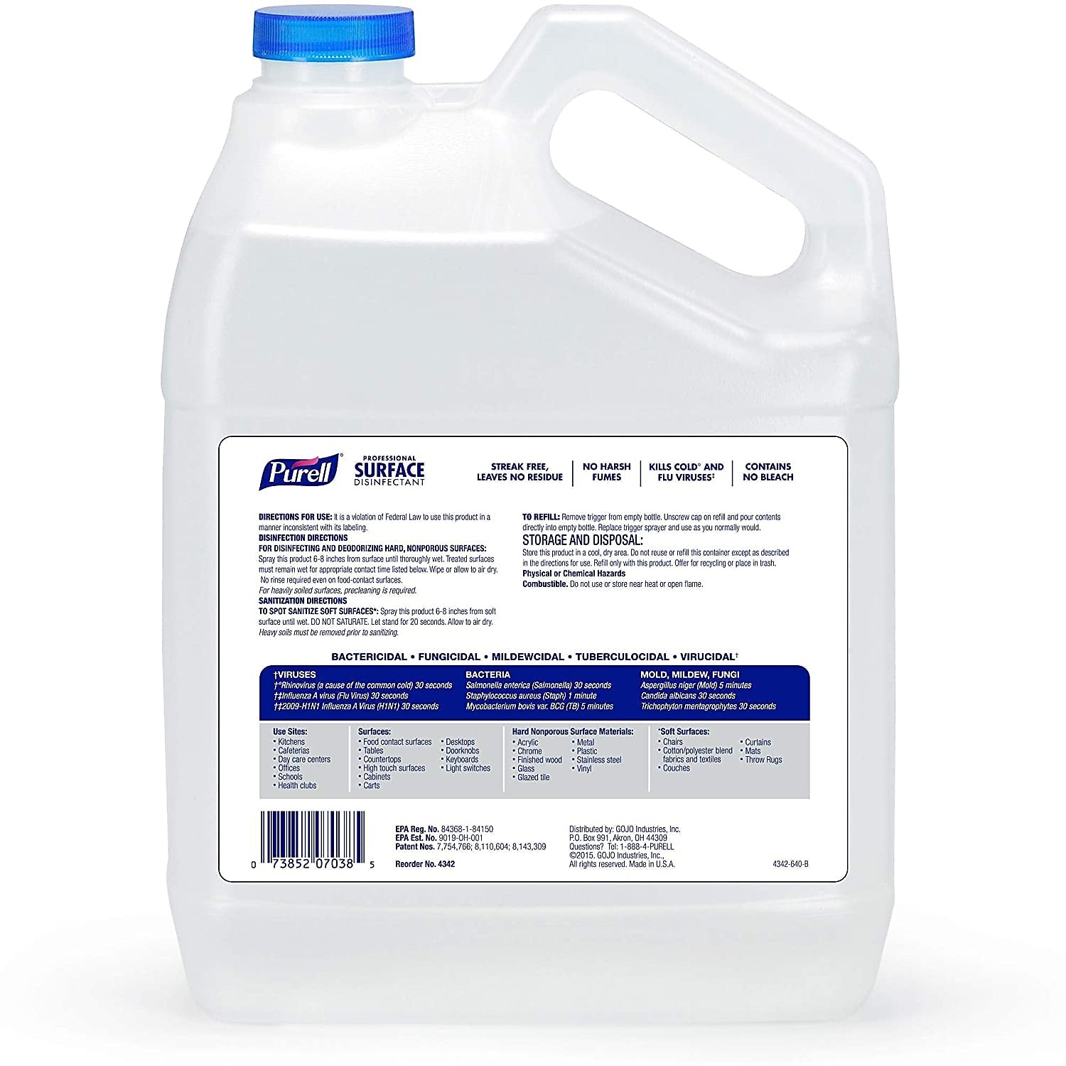 PURELL All-Purpose Cleaners & Spray Glass & Surface Cleaner Disinfectant Refill, Fresh Citrus Scent
