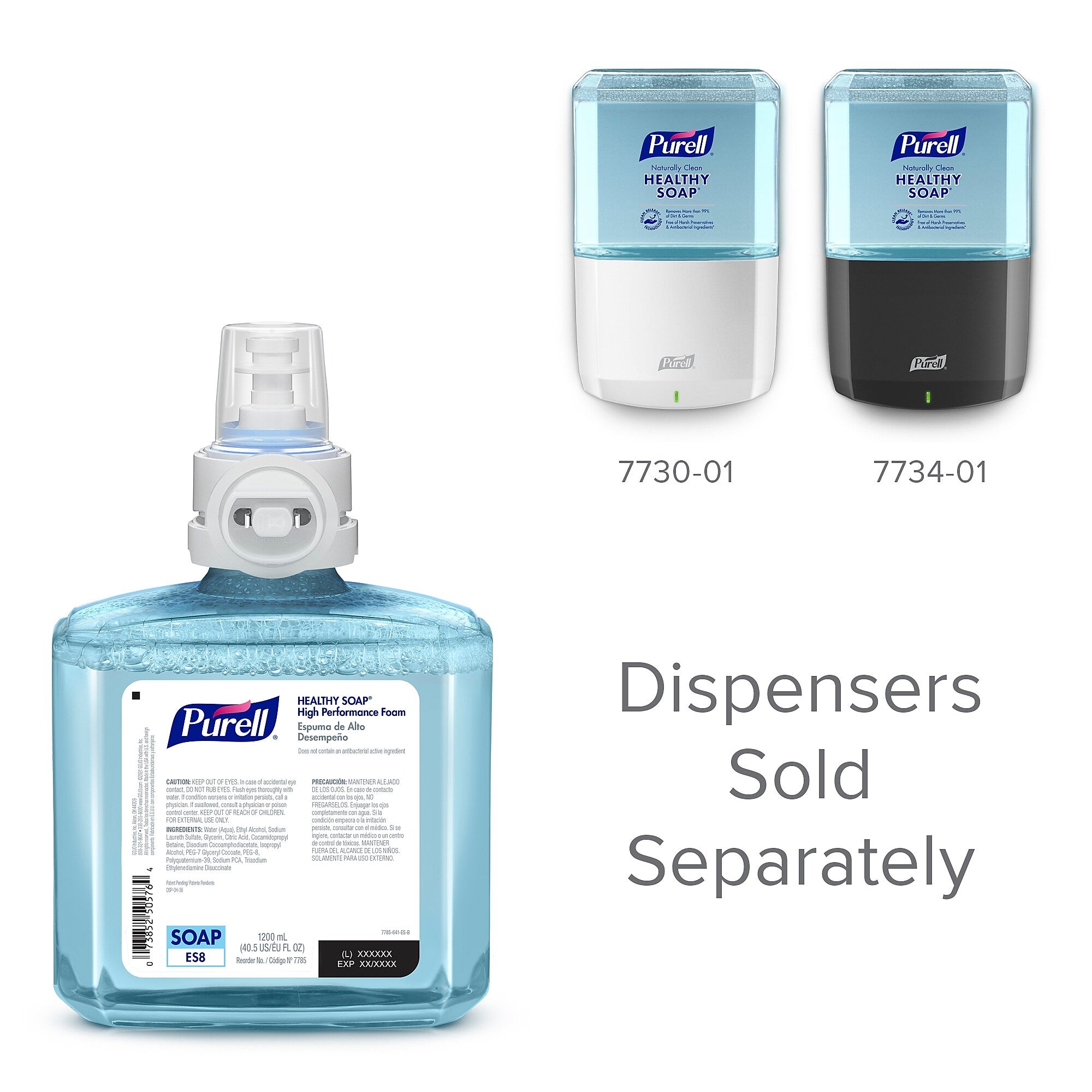 PURELL CRT HEALTHY SOAP Foaming Hand Soap Refill for ES8 Dispenser, 2/Carton