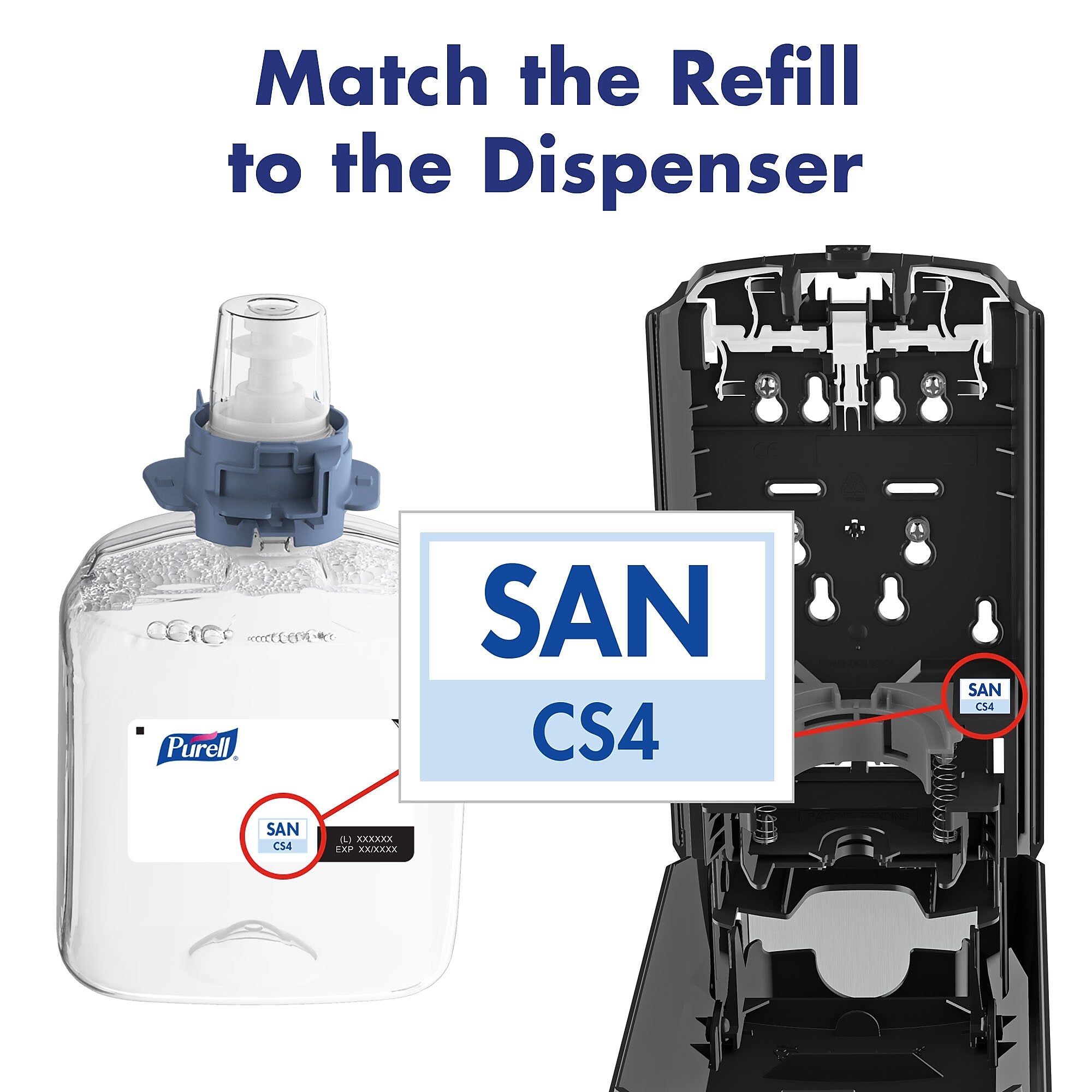 PURELL CS 4 Wall Mounted Hand Sanitizer Dispenser, Graphite